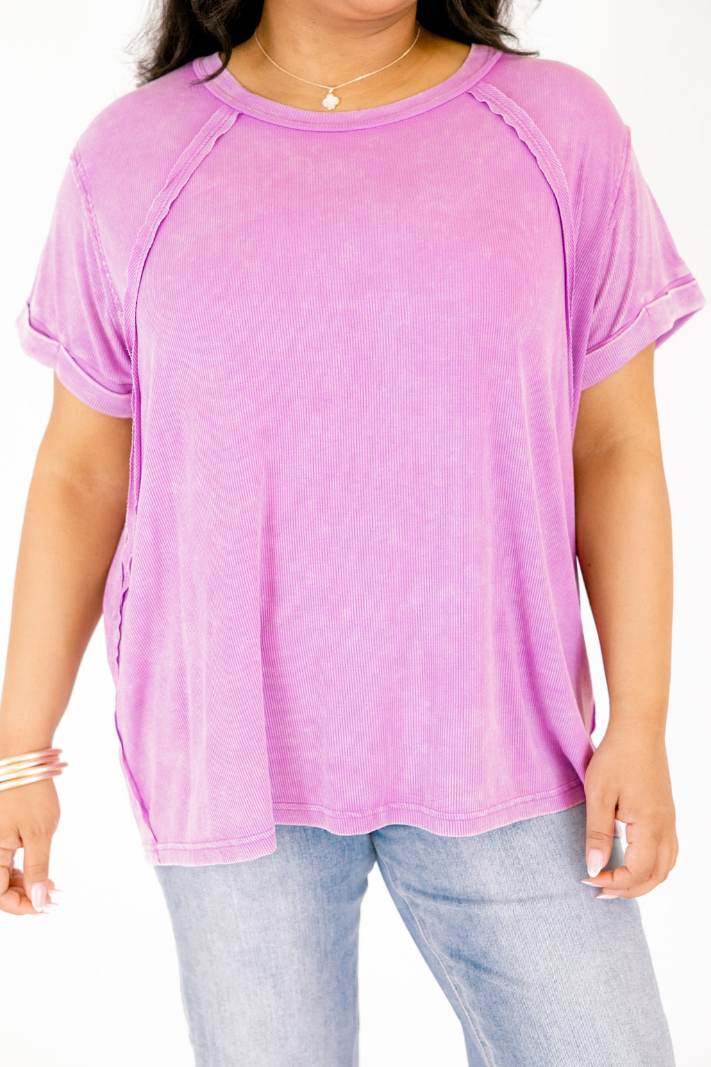 On Repeat Tee, Violet