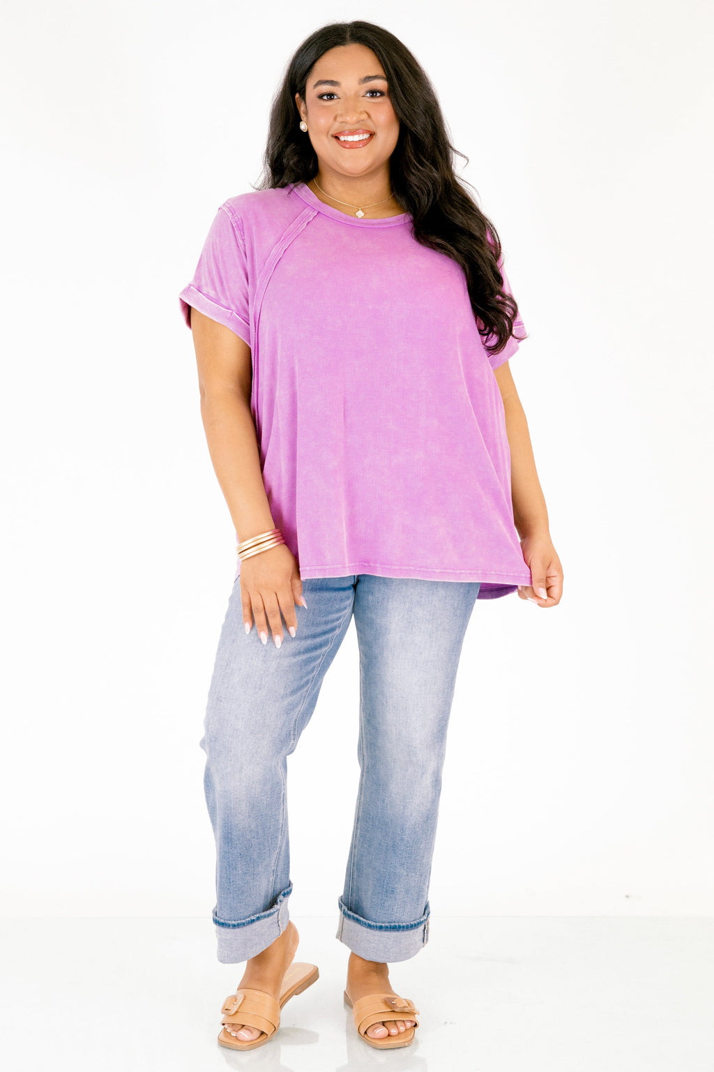 On Repeat Tee, Violet