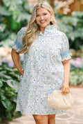 On Your Way Dress, Blue