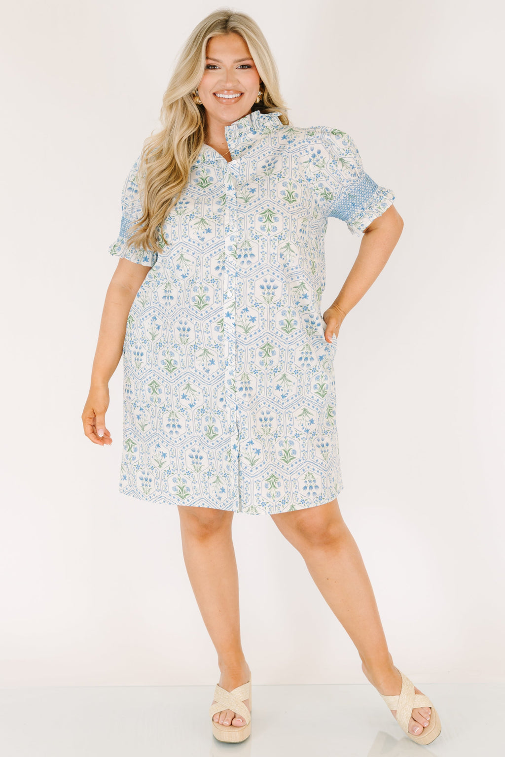 On Your Way Dress, Blue