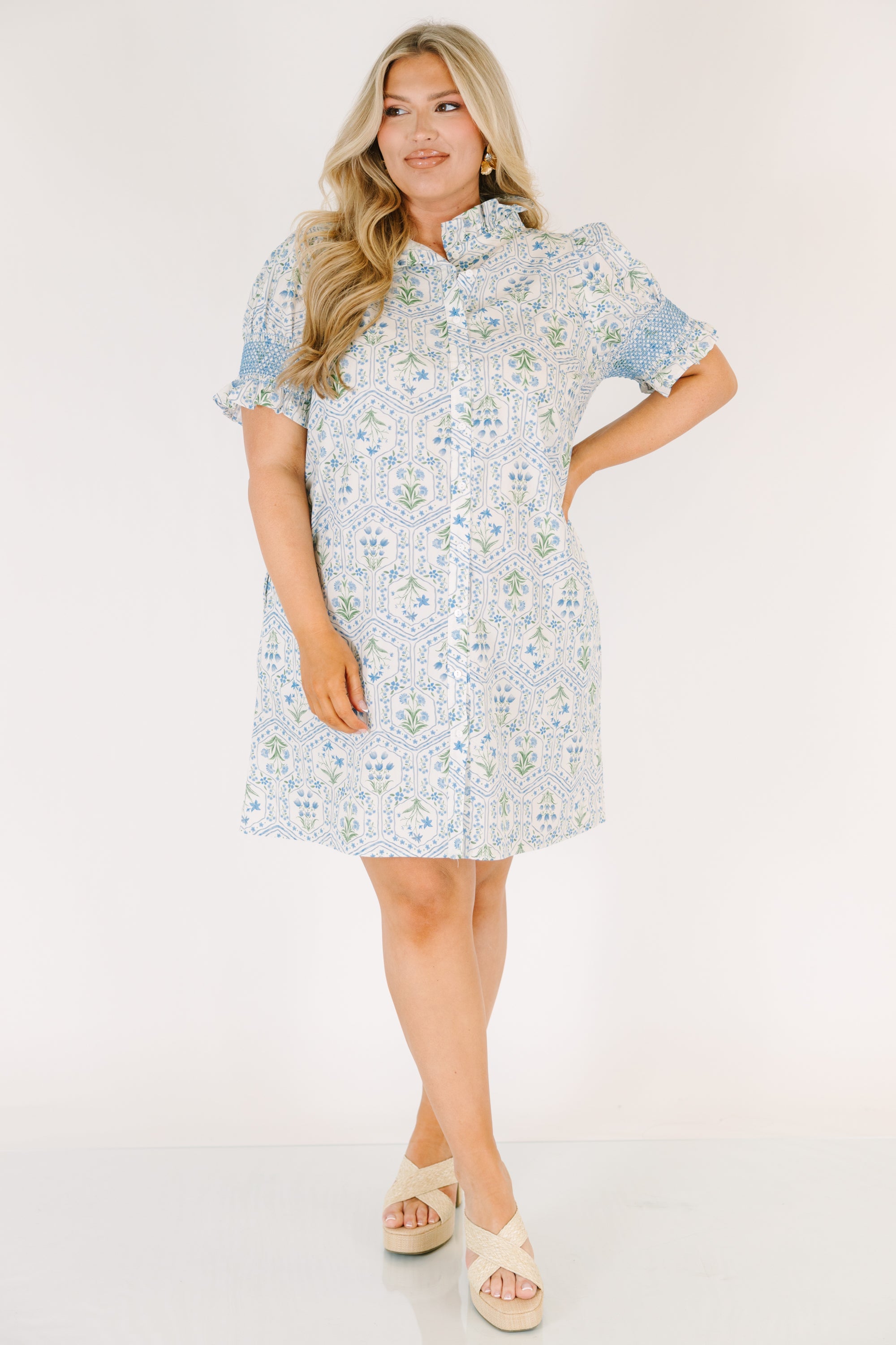On Your Way Dress, Blue