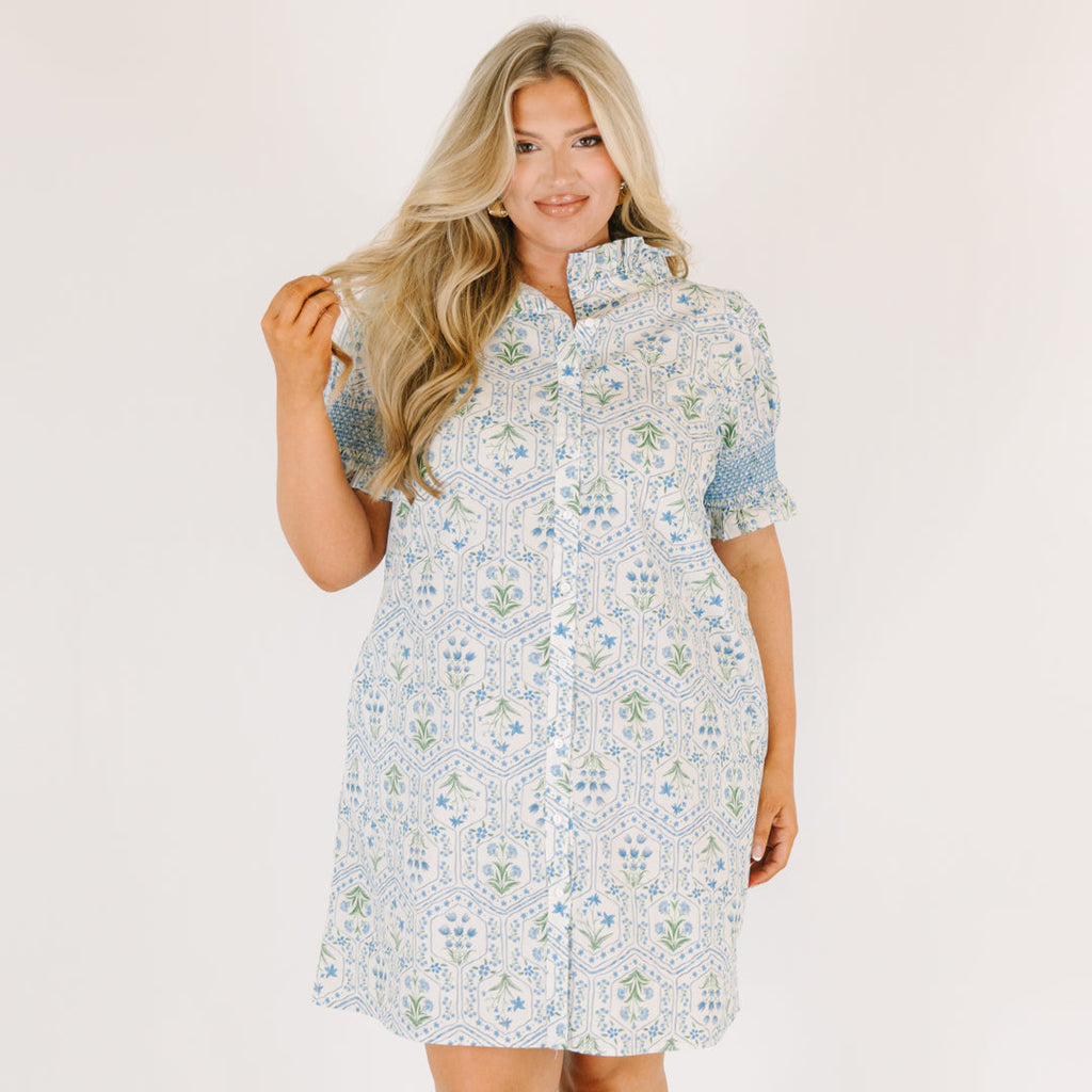 On Your Way Dress, Blue