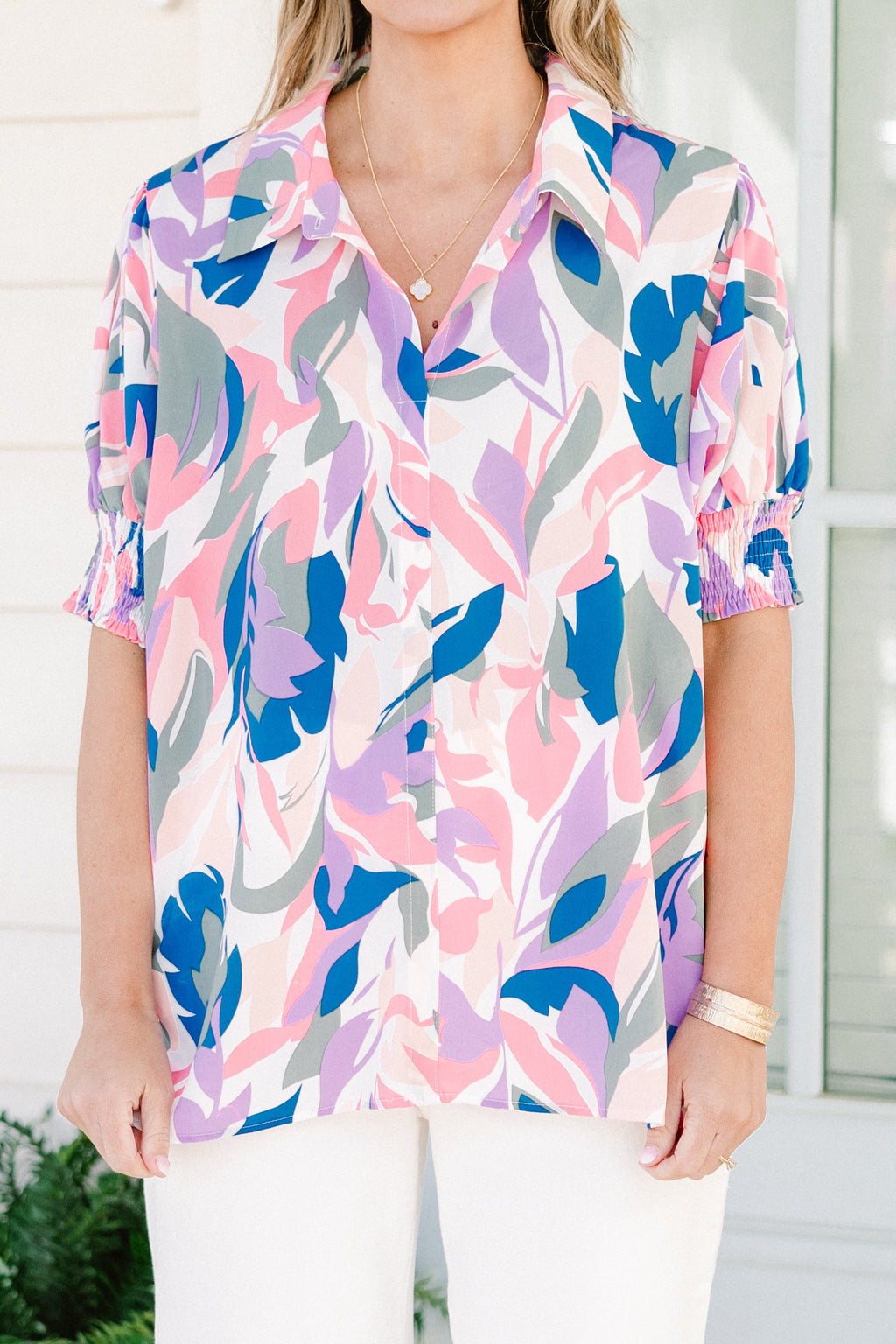 One More Thing Top, Lavender Multi