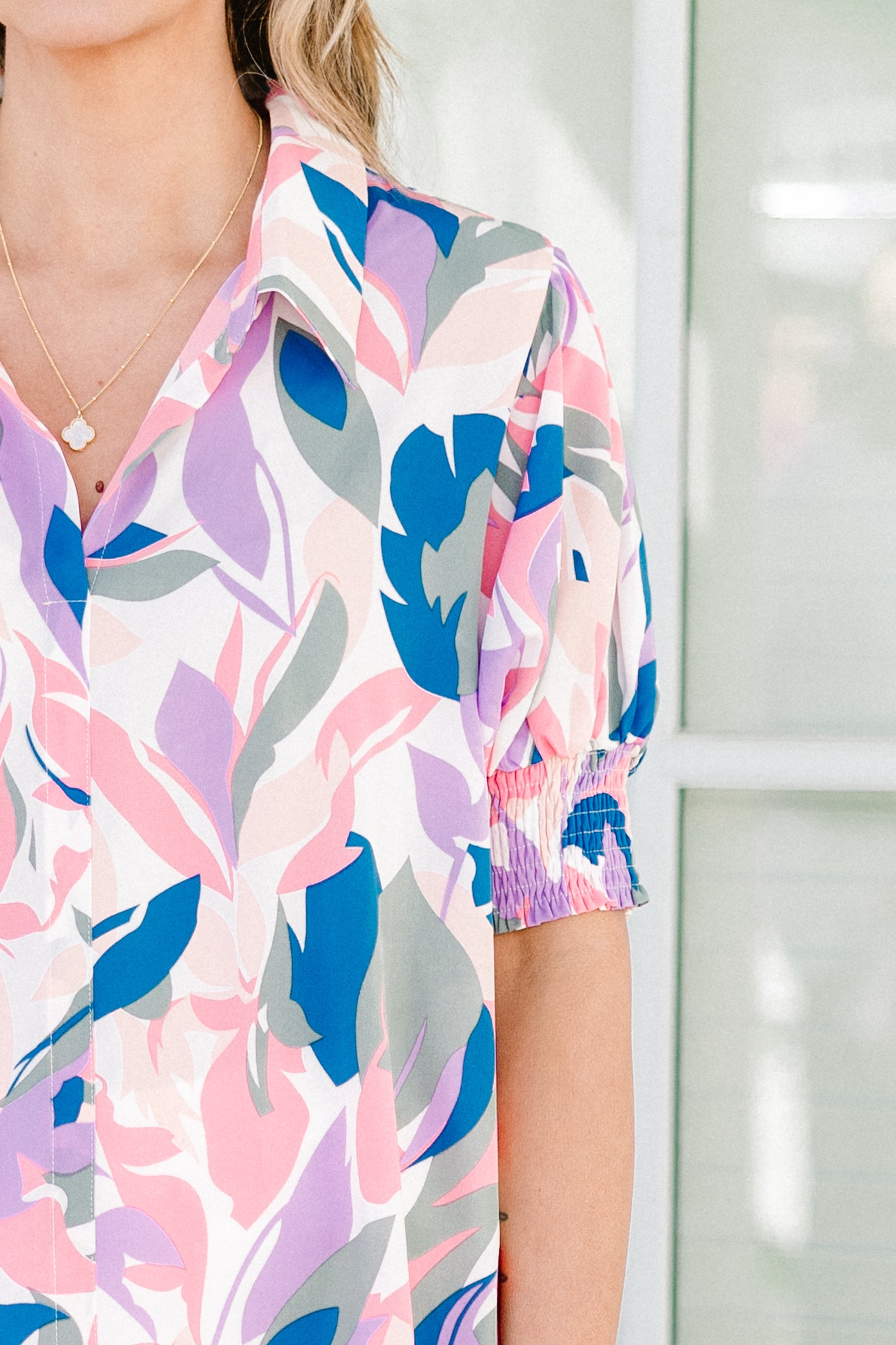 One More Thing Top, Lavender Multi