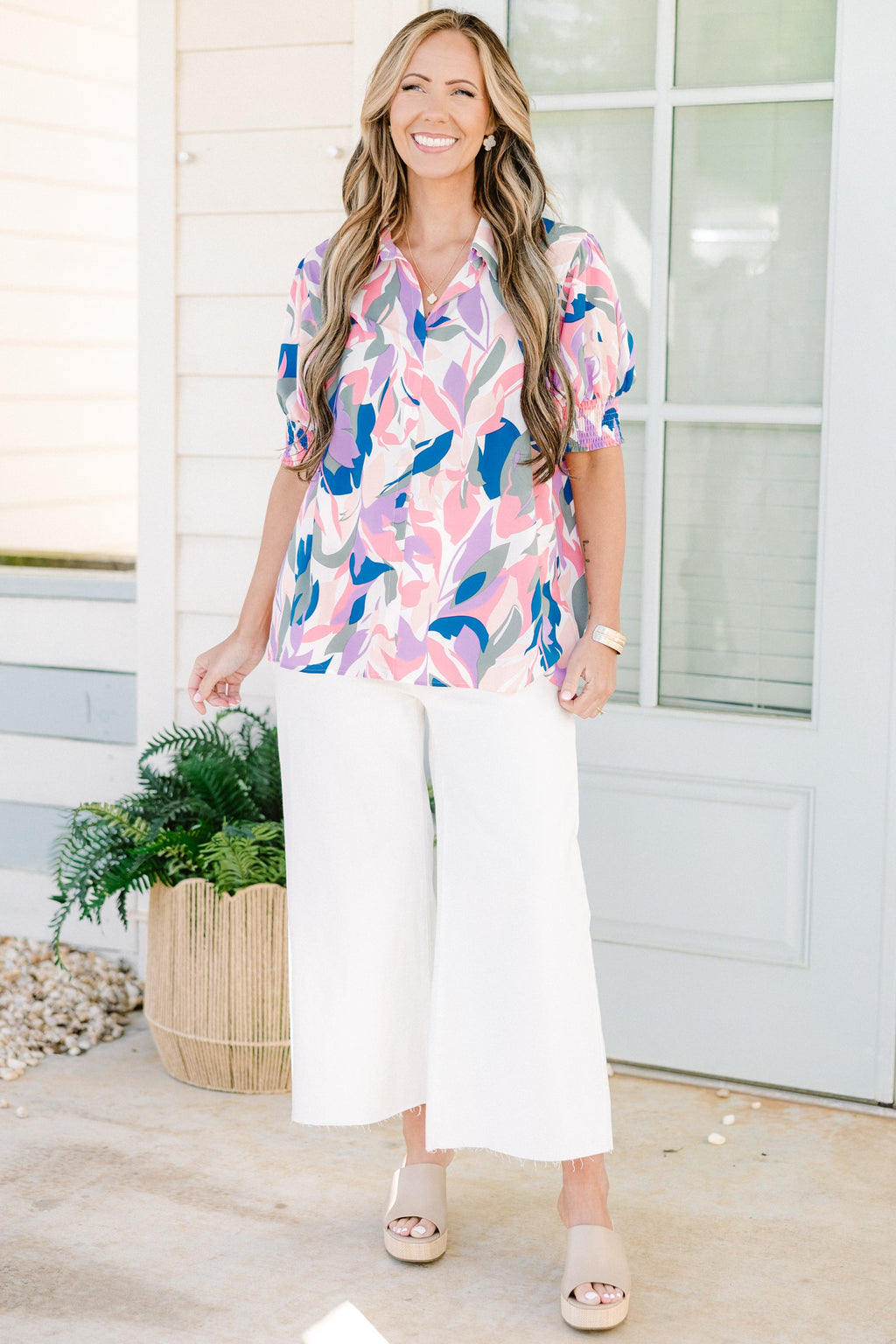 One More Thing Top, Lavender Multi