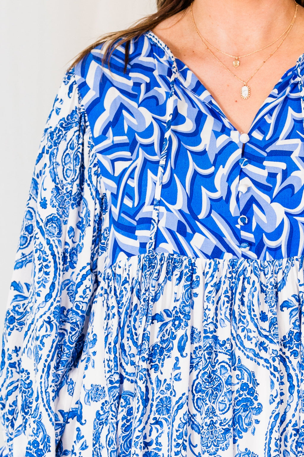 One Of Those Days Dress, Royal Blue