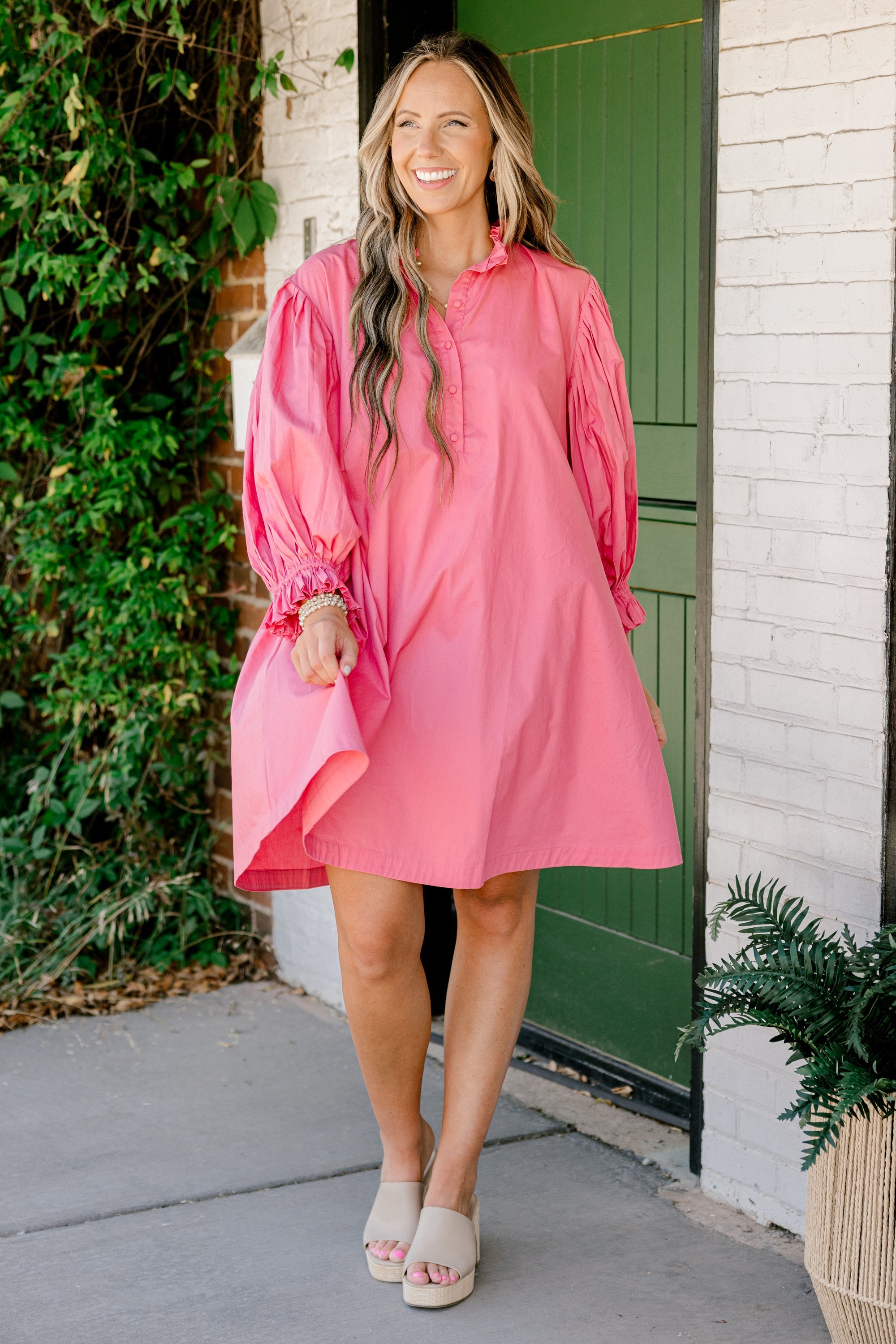One Day At A Time Dress, Pink