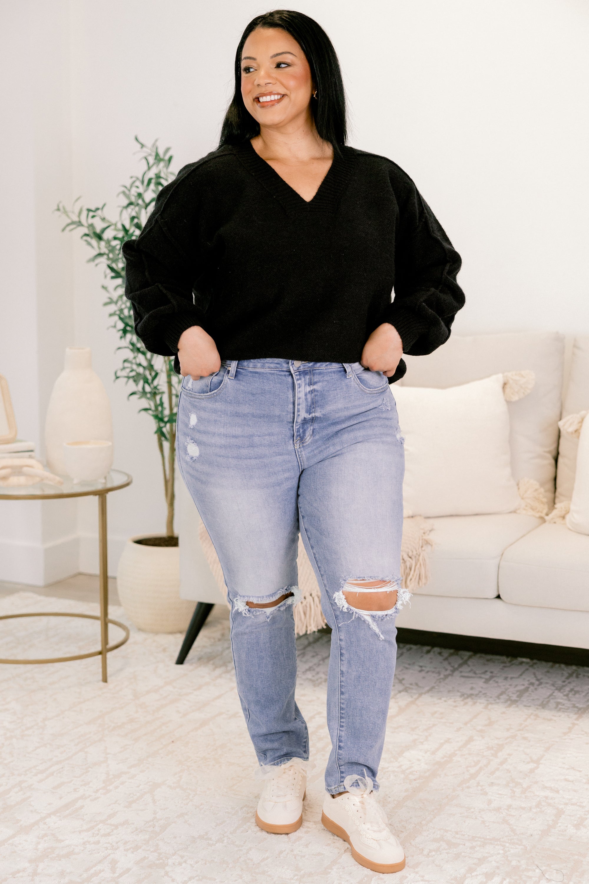 One Thing At A Time Jeans, Light Wash