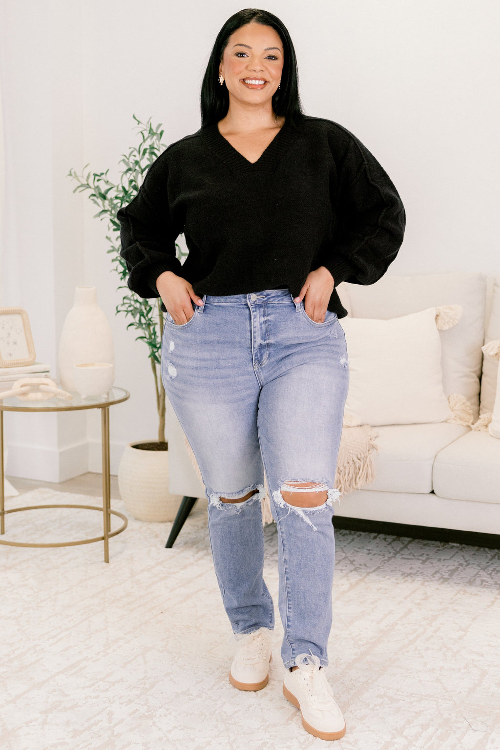 One Thing At A Time Jeans, Light Wash