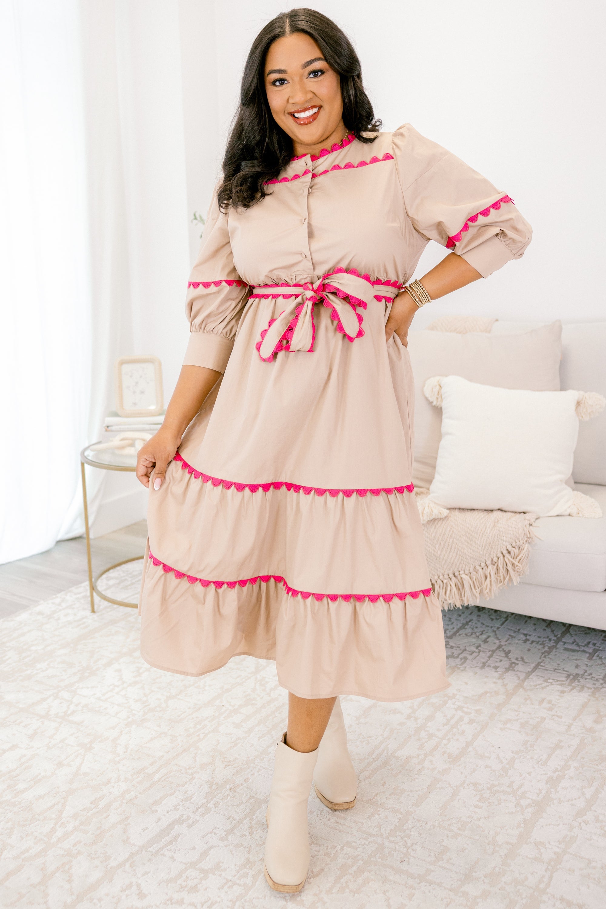 Only A Matter Of Time Dress, Brown