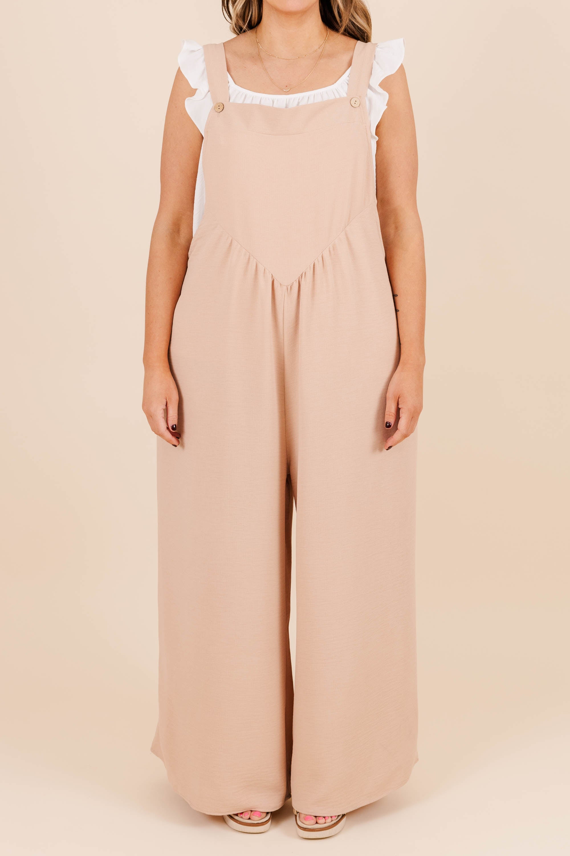 Only Clear Skies Jumpsuit, Taupe