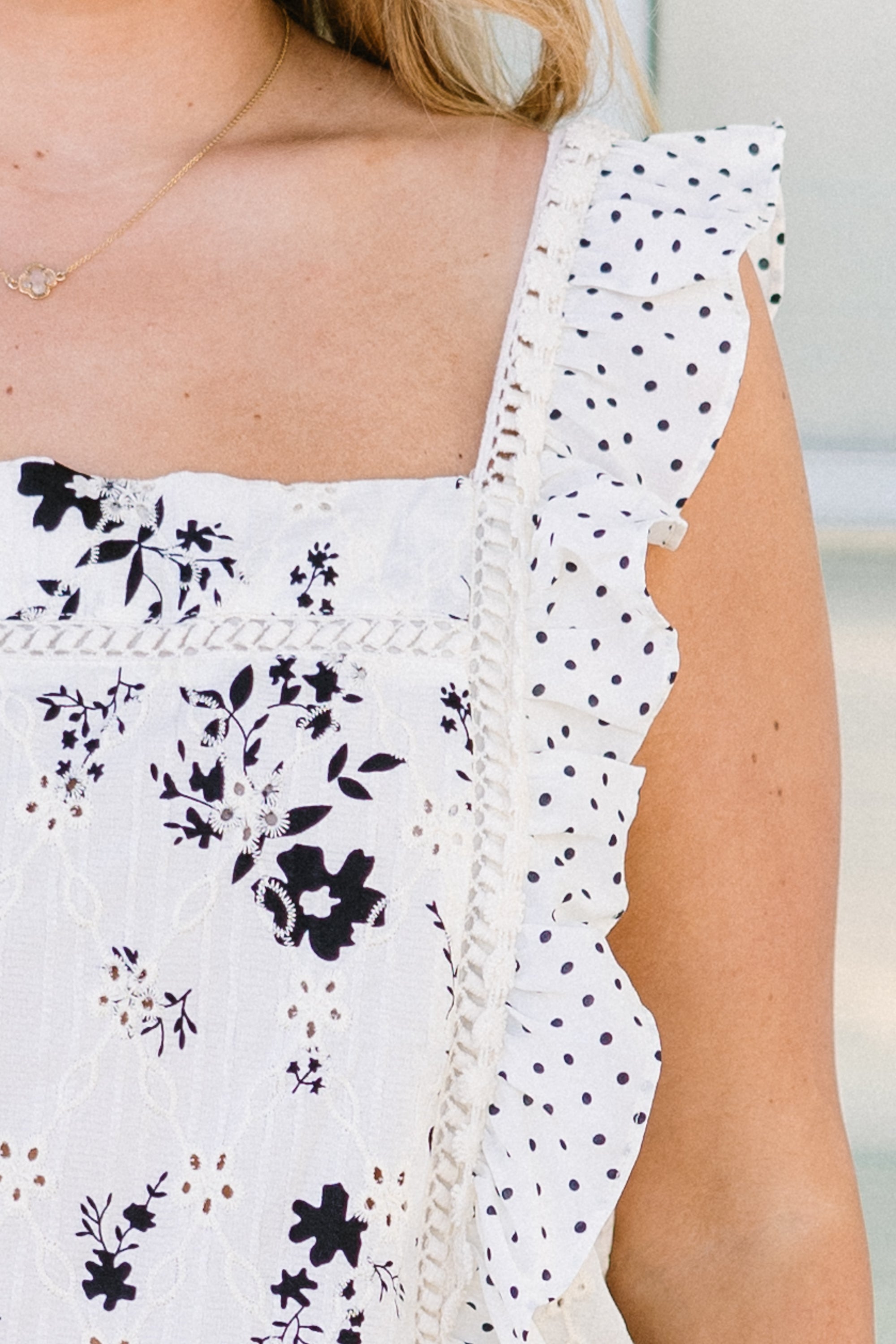 Only For You Blouse, Ivory Combo