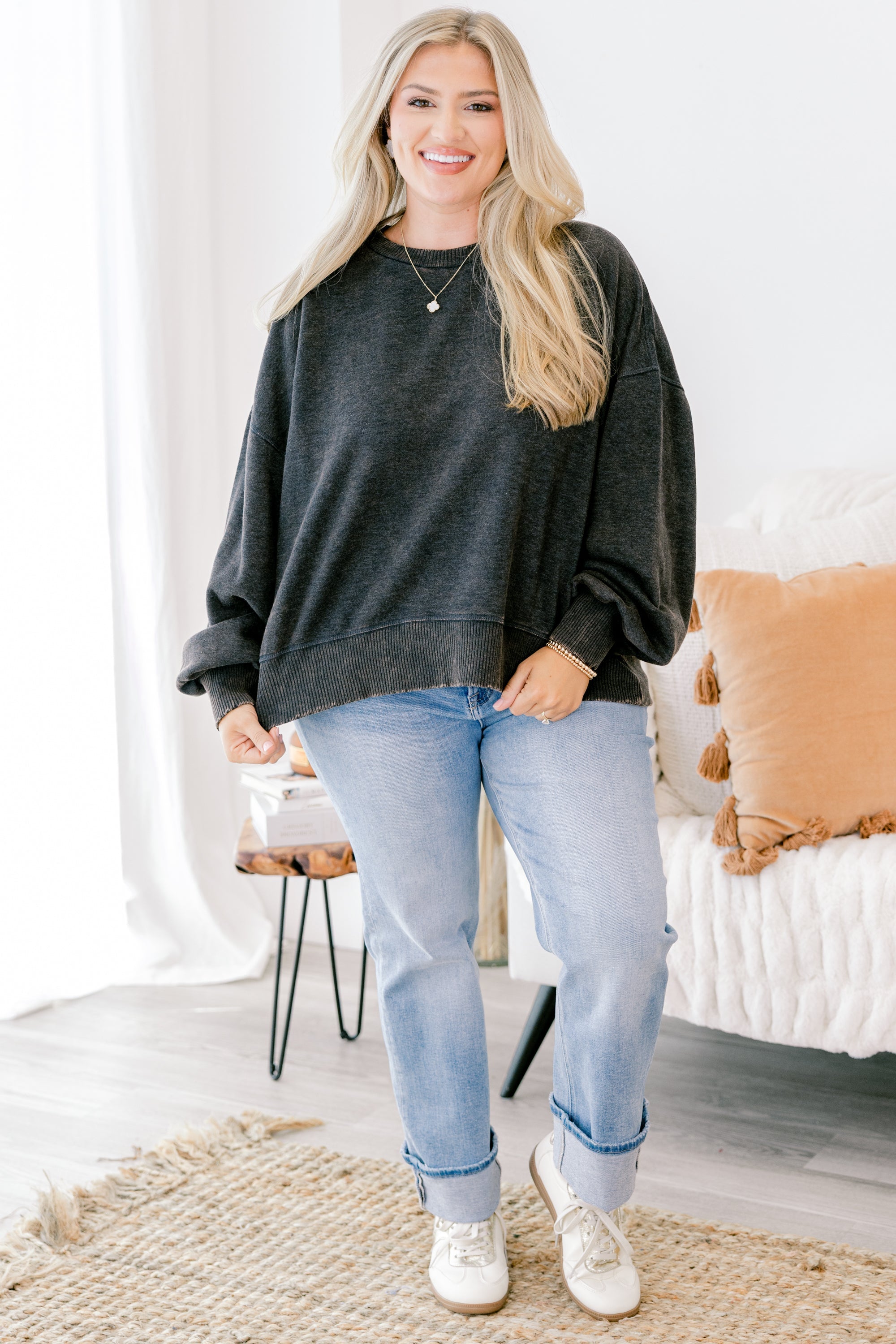 Only Getting Started Pullover, Black