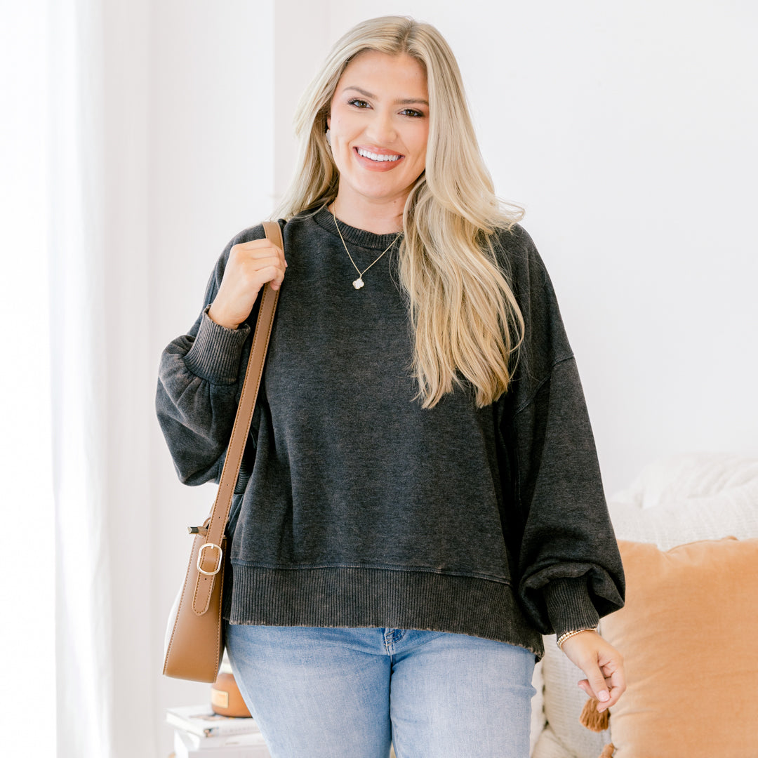 Only Getting Started Pullover, Black