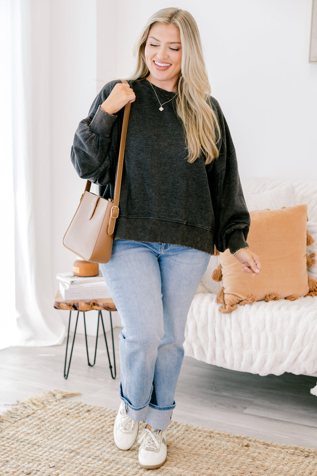 Only Getting Started Pullover, Black