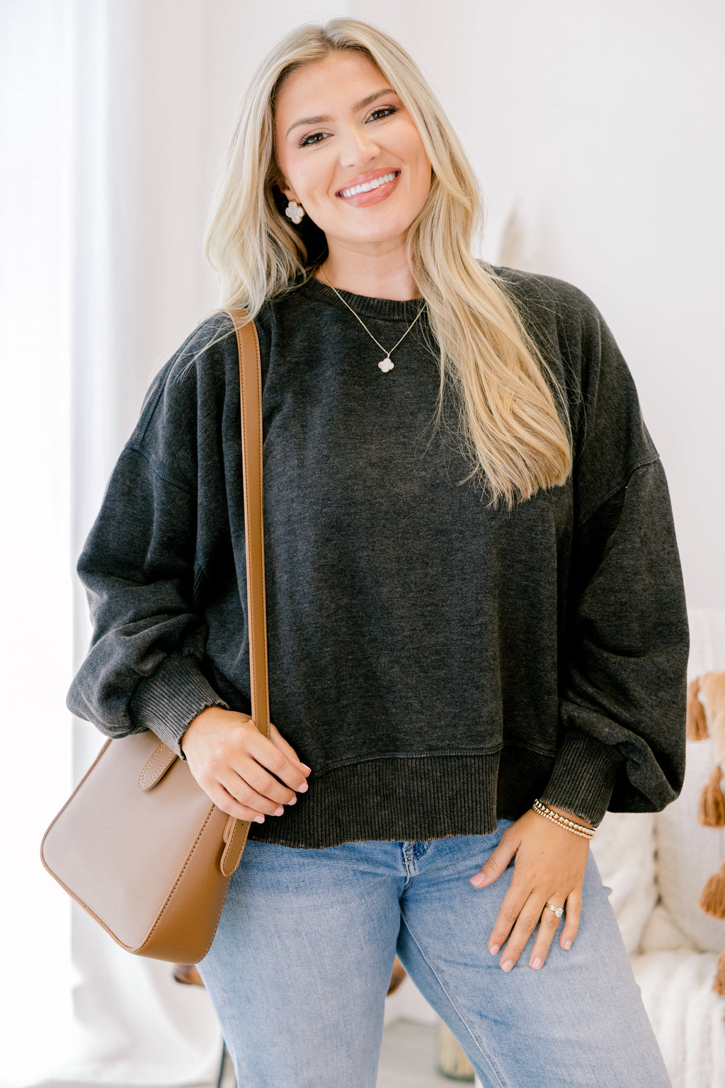 Only Getting Started Pullover, Black