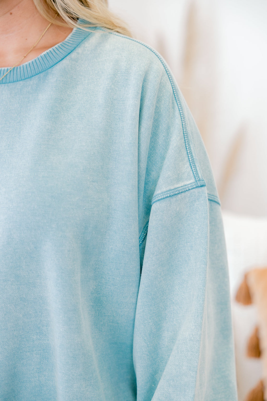 Only Getting Started Pullover, Dusty Teal
