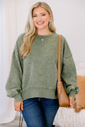 Only Getting Started Pullover, Light Olive