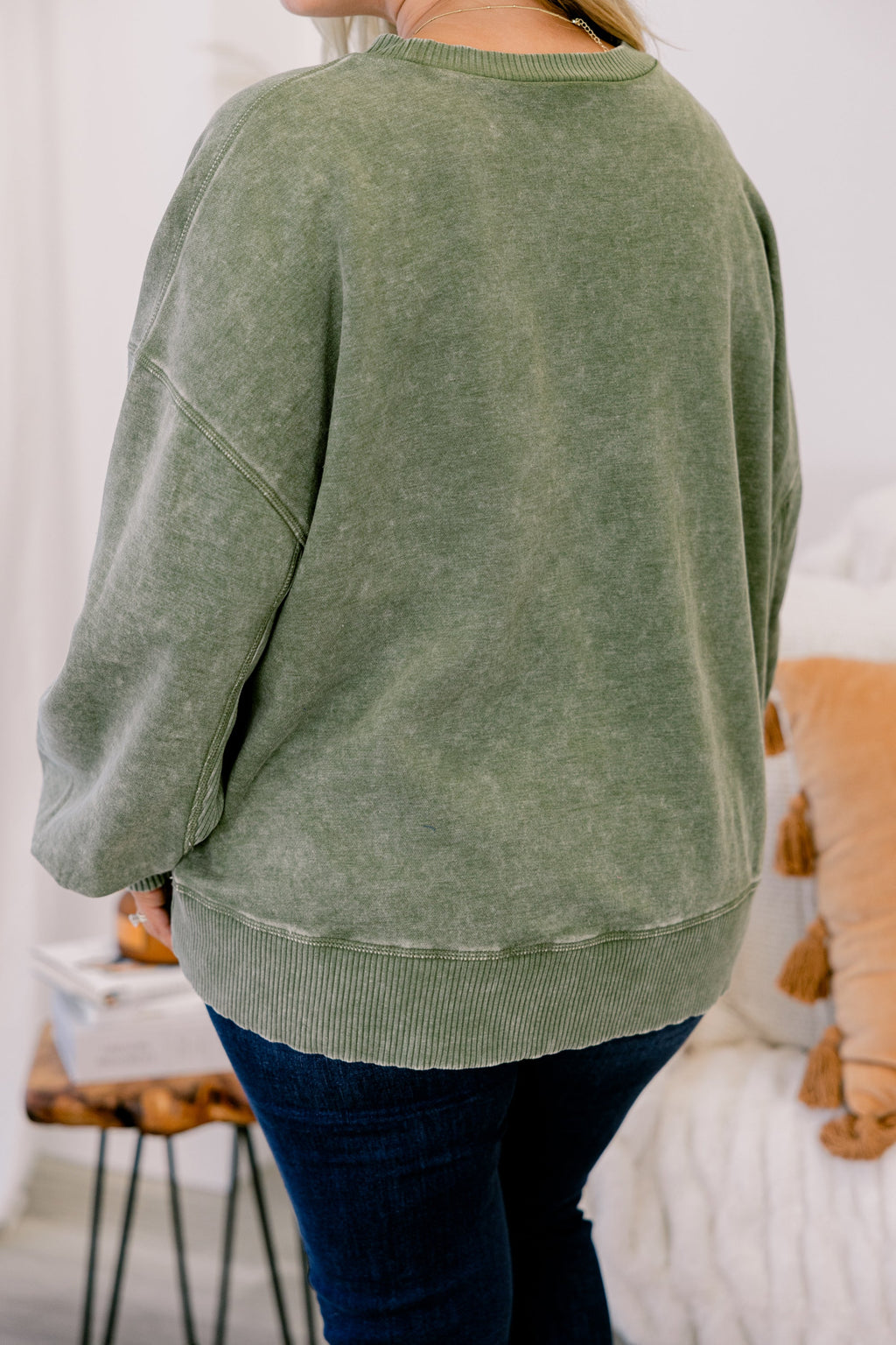 Only Getting Started Pullover, Light Olive