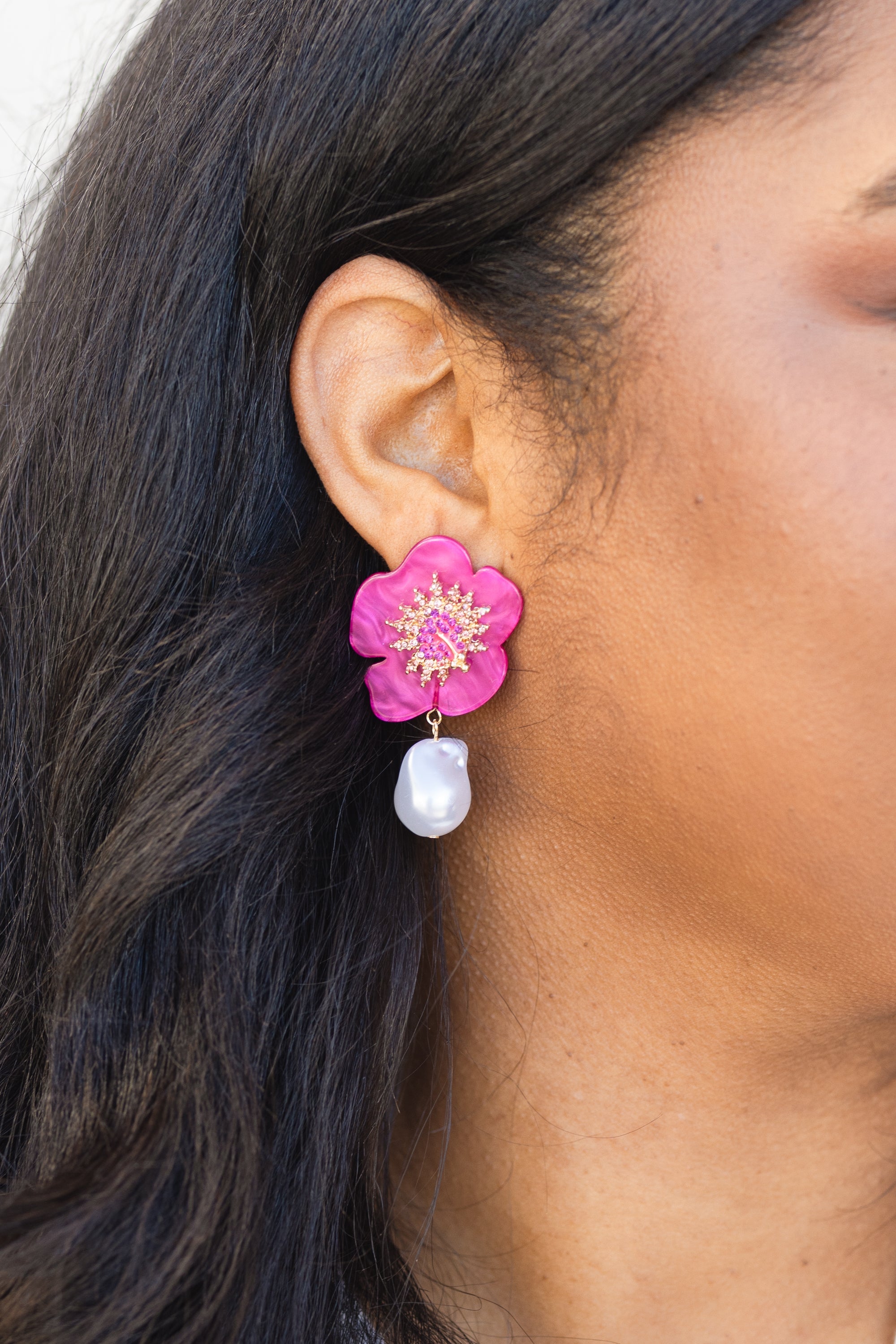Onward To Barbados Earrings, Pink