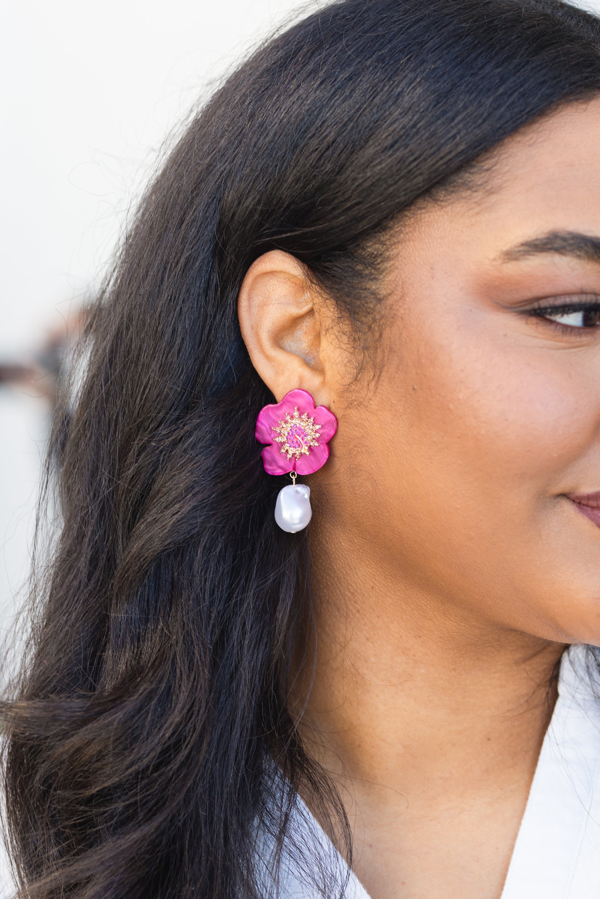 Onward To Barbados Earrings, Pink