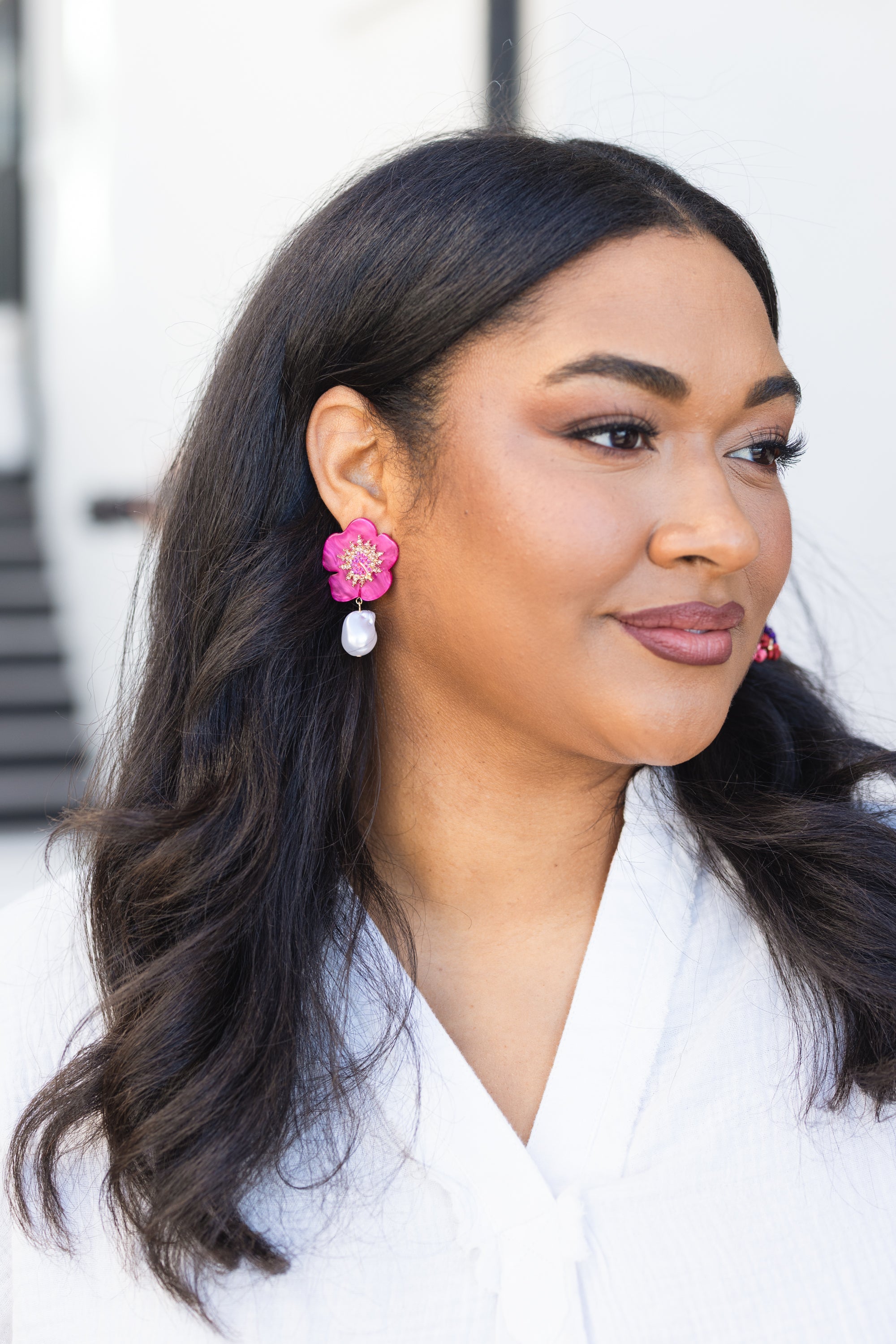 Onward To Barbados Earrings, Pink