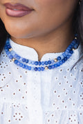 Opal Tide Necklace, Blue