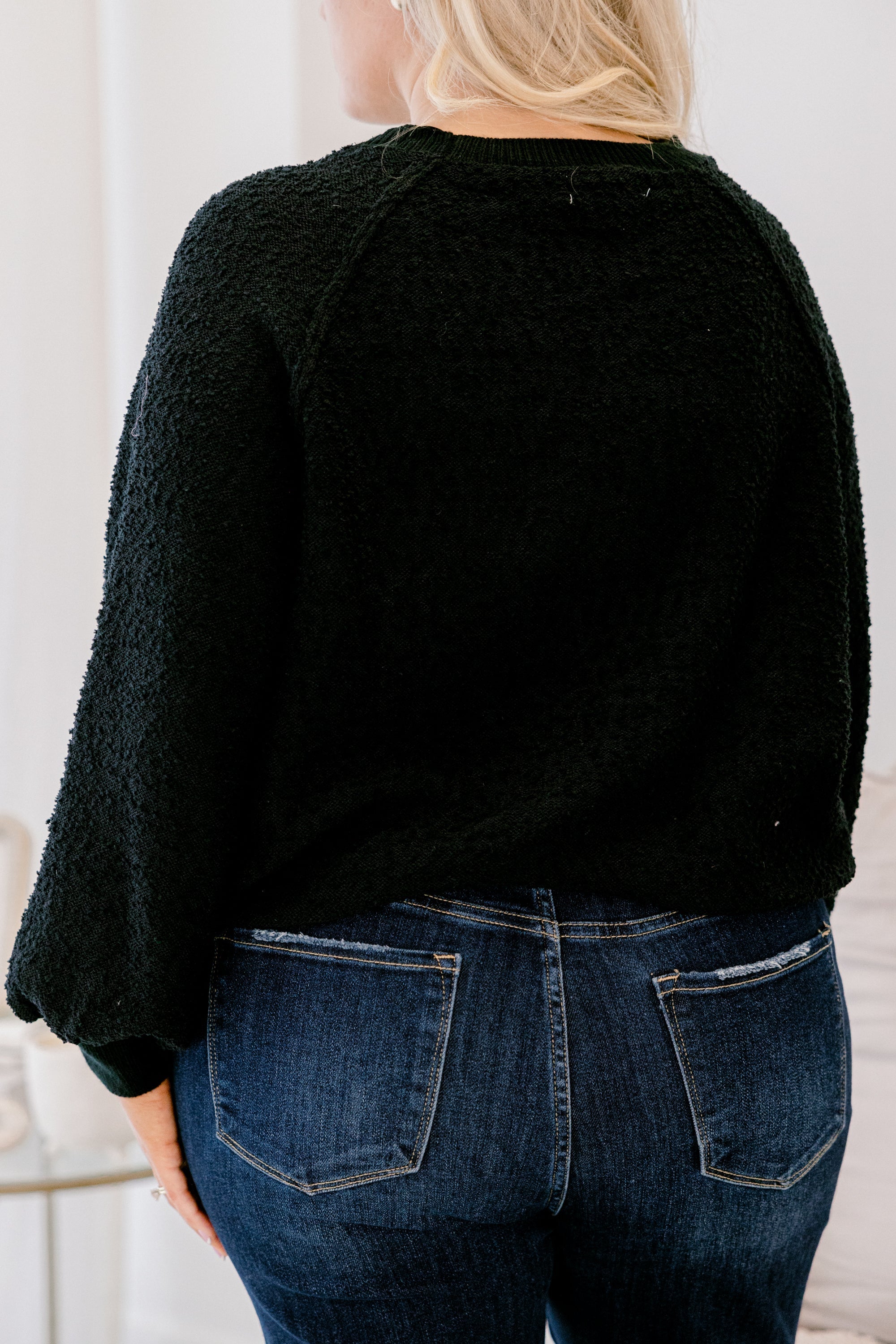 Open Up To Me Pullover, Black