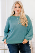 Open Up To Me Pullover, Dusty Mint