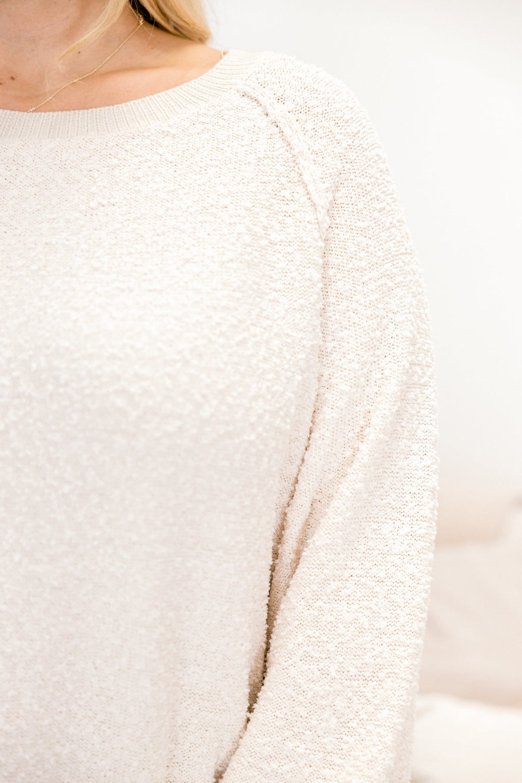 Open Up To Me Pullover, Ivory