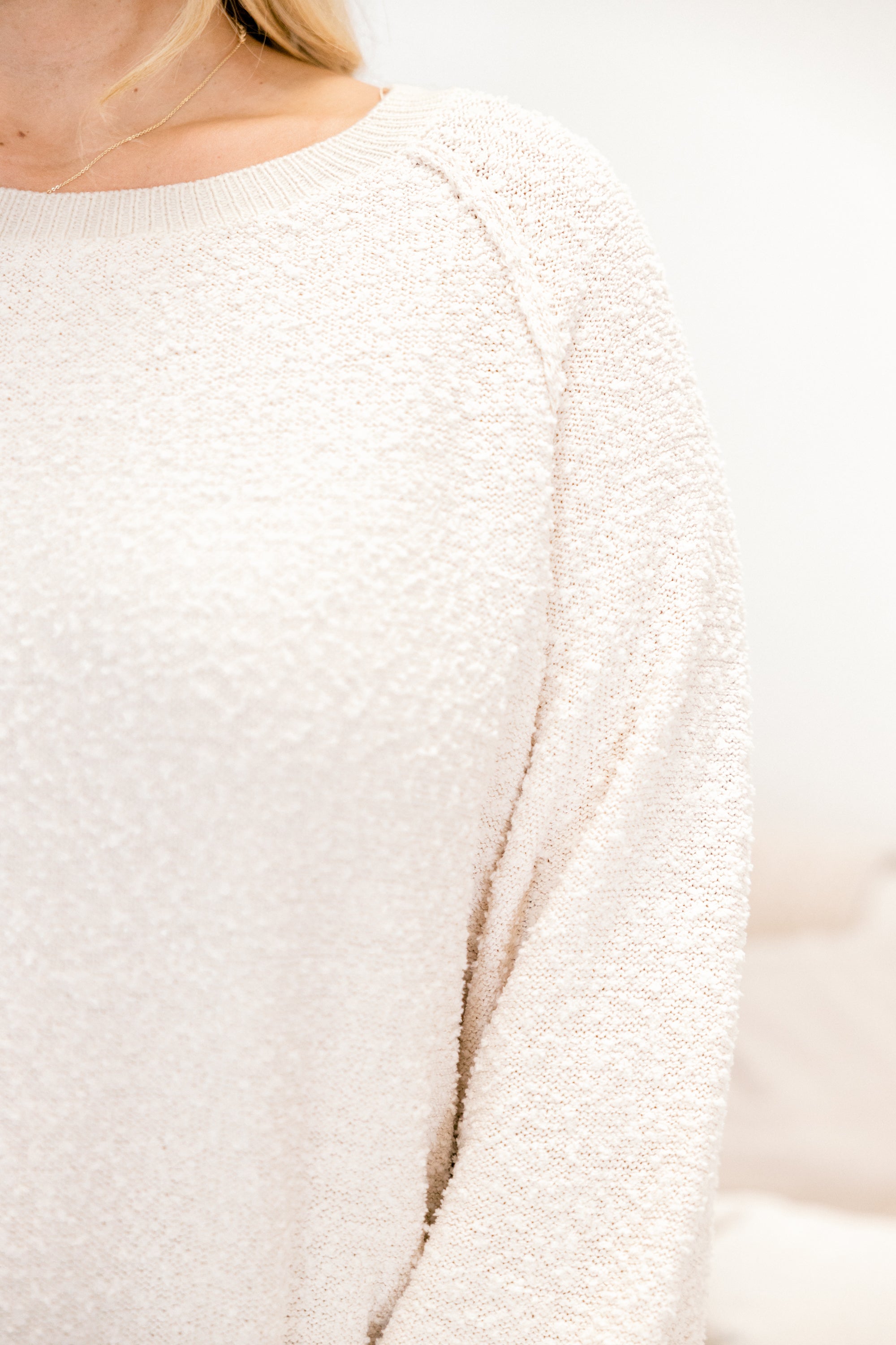 Open Up To Me Pullover, Ivory