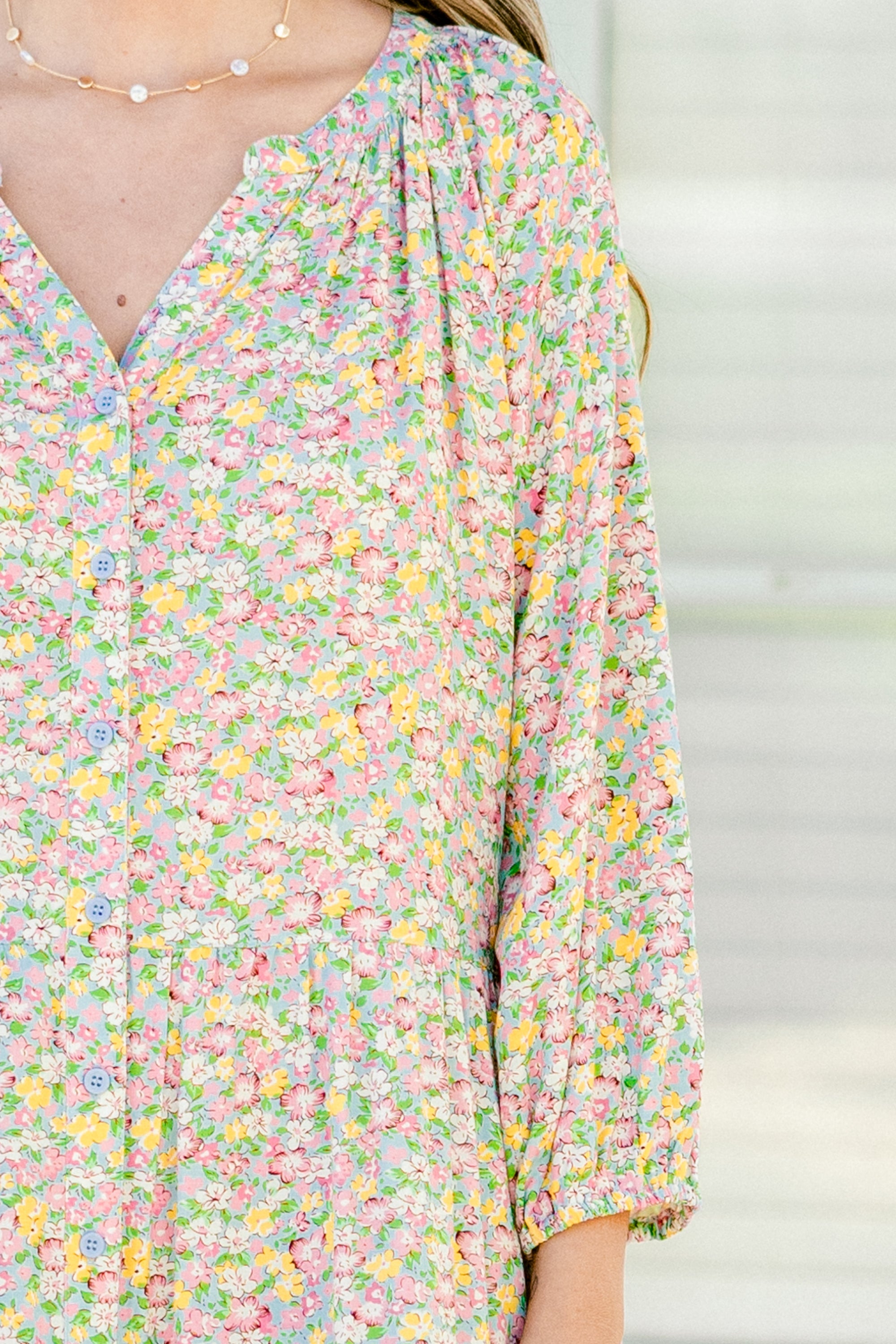 Orchid Oasis Dress, Pink Combo