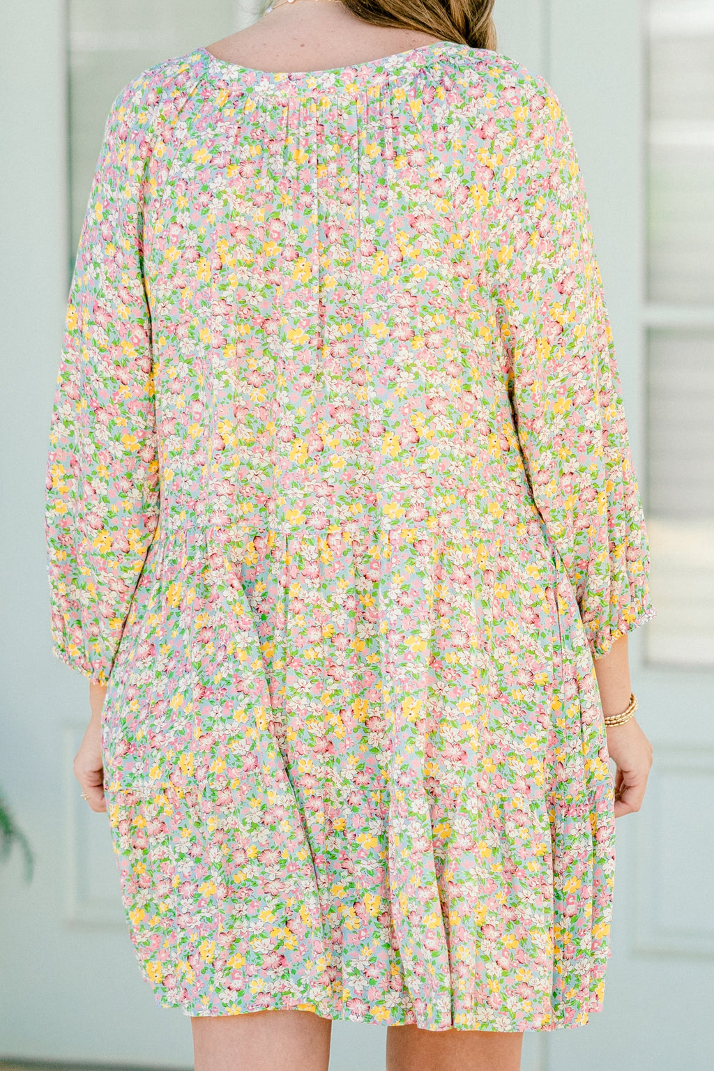 Orchid Oasis Dress, Pink Combo