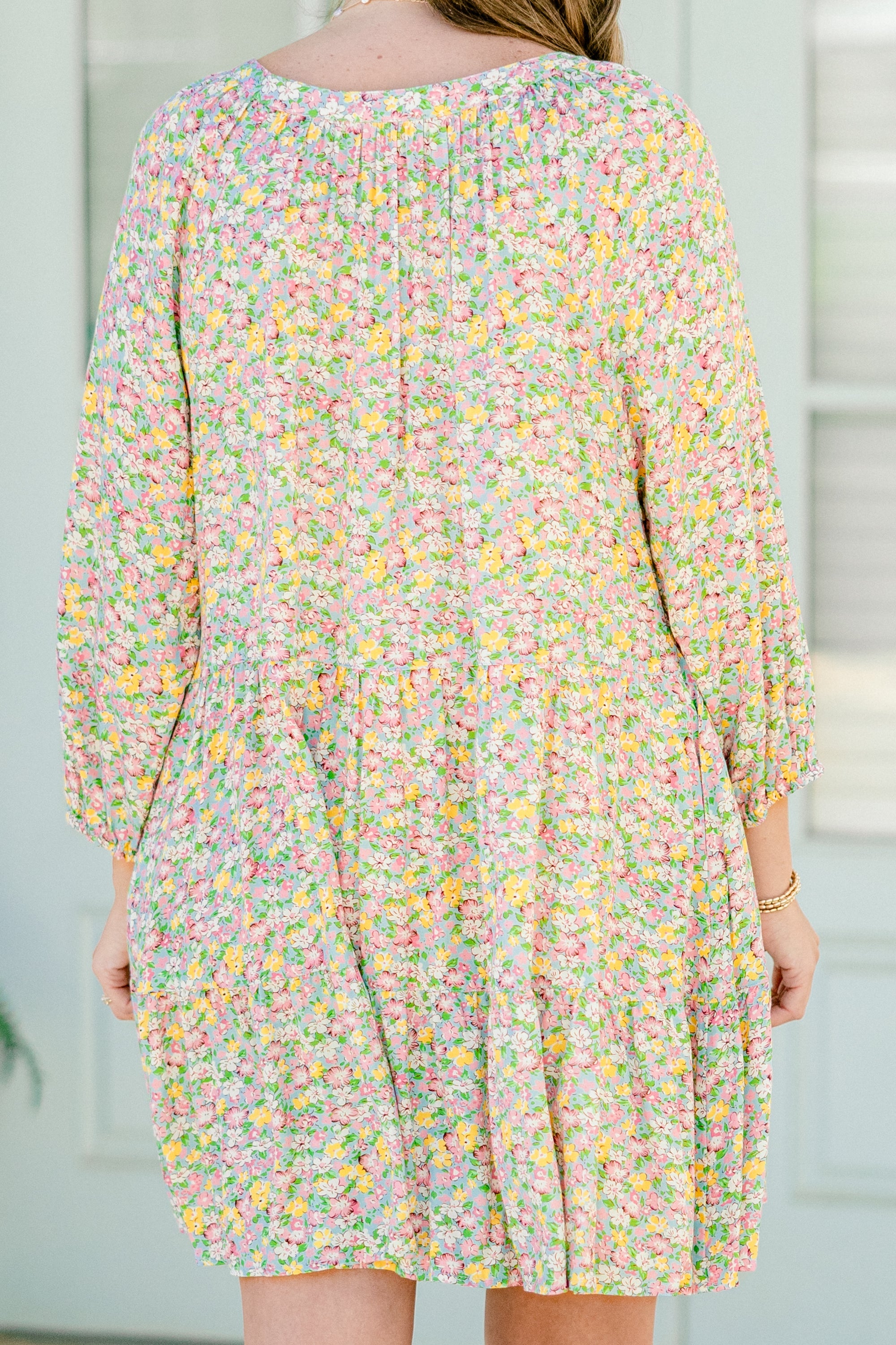 Orchid Oasis Dress, Pink Combo