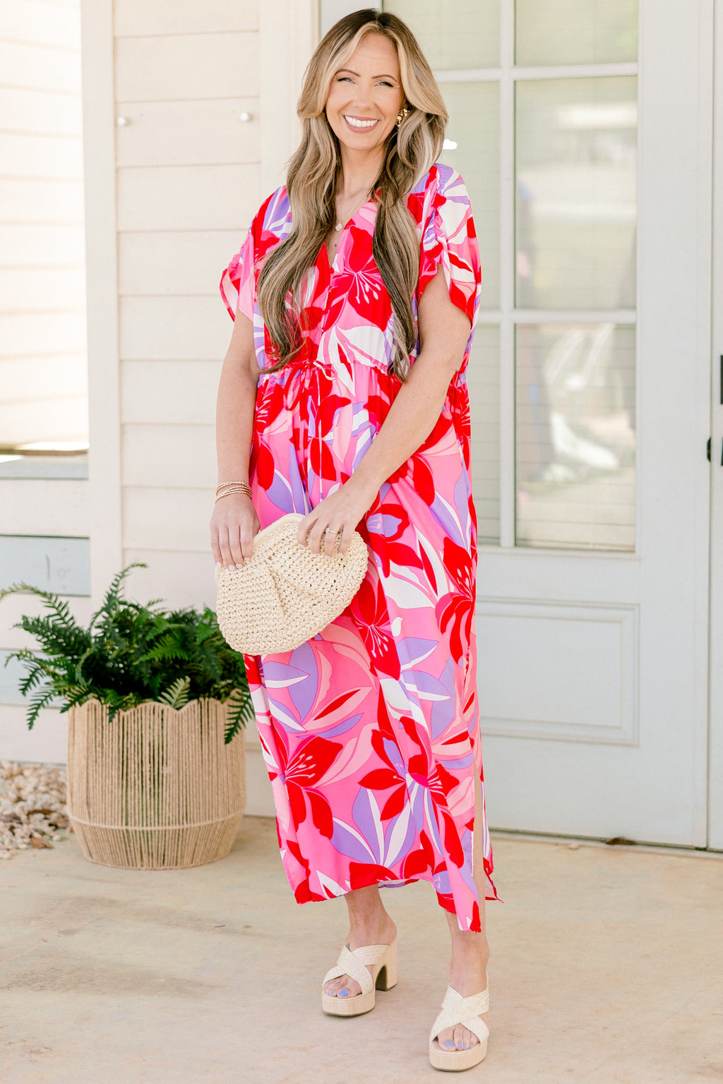 Orchid's Whisper Dress, Fuchsia