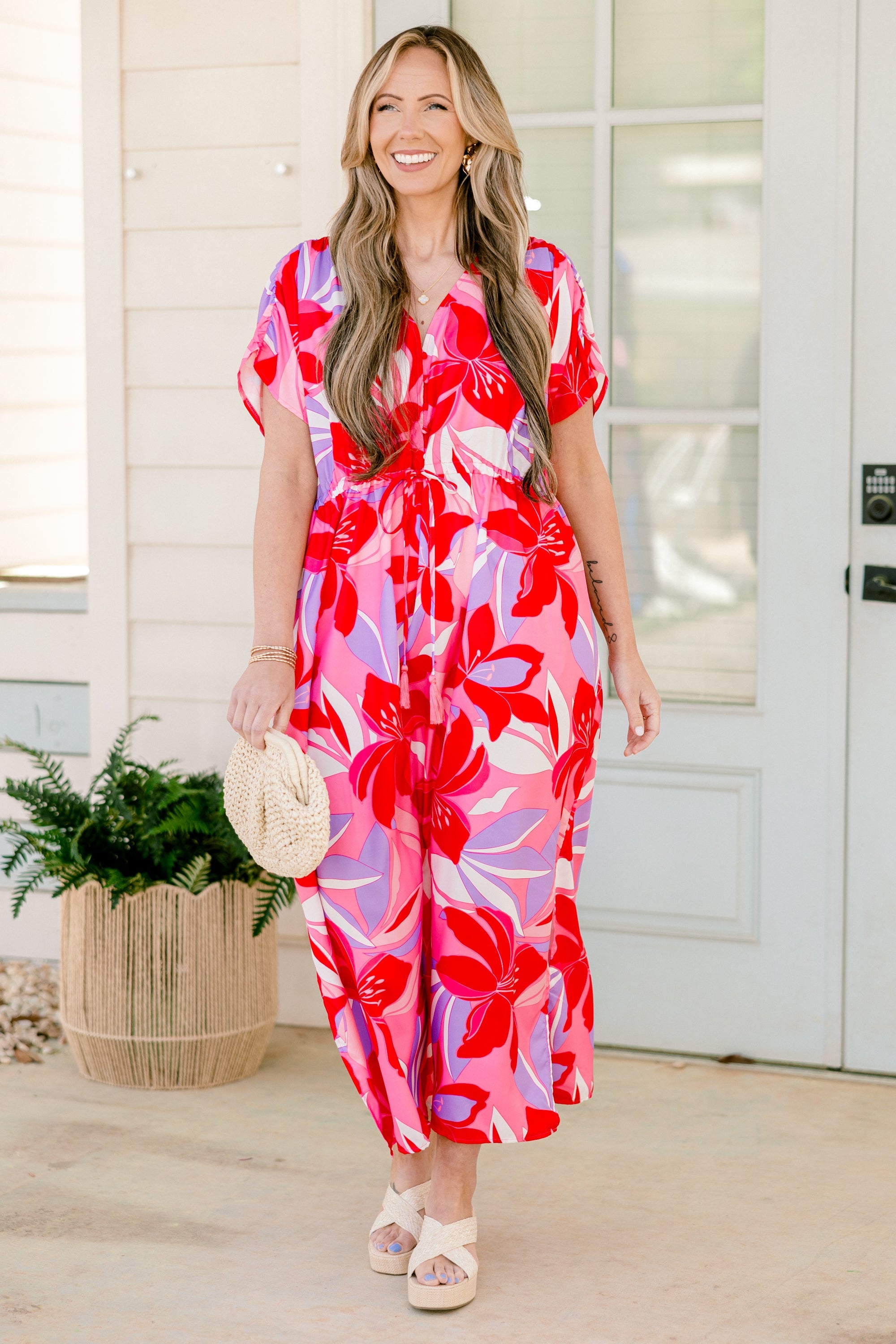 Orchid's Whisper Dress, Fuchsia