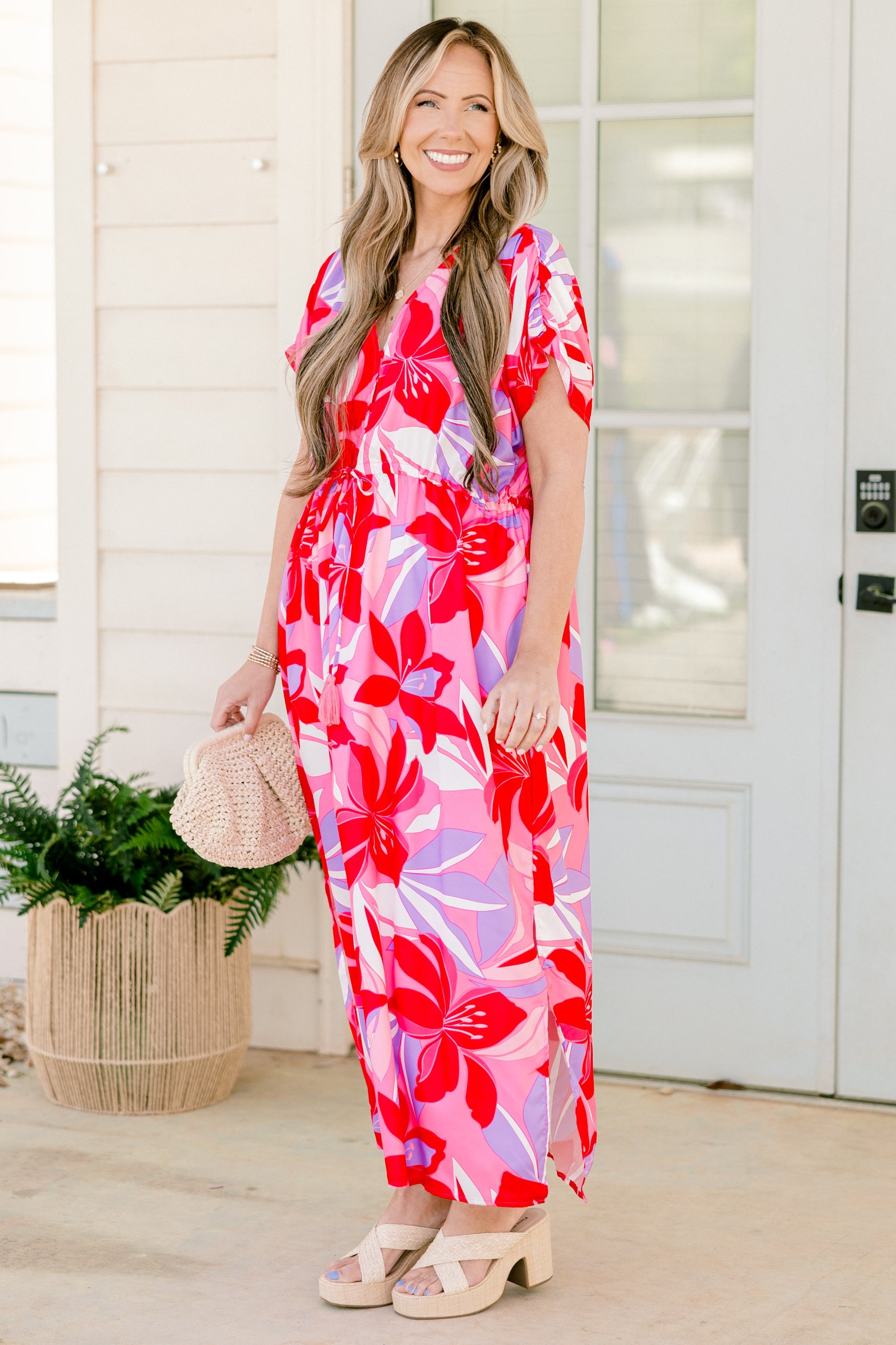 Orchid's Whisper Dress, Fuchsia
