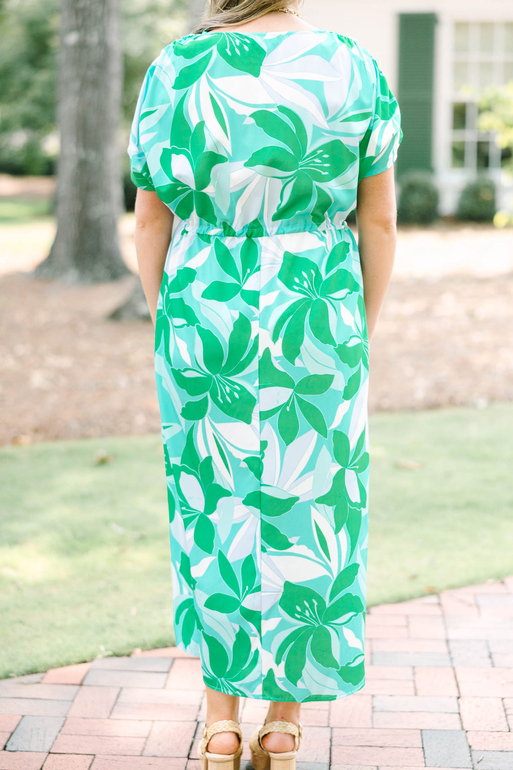 Orchid's Whisper Dress, Green