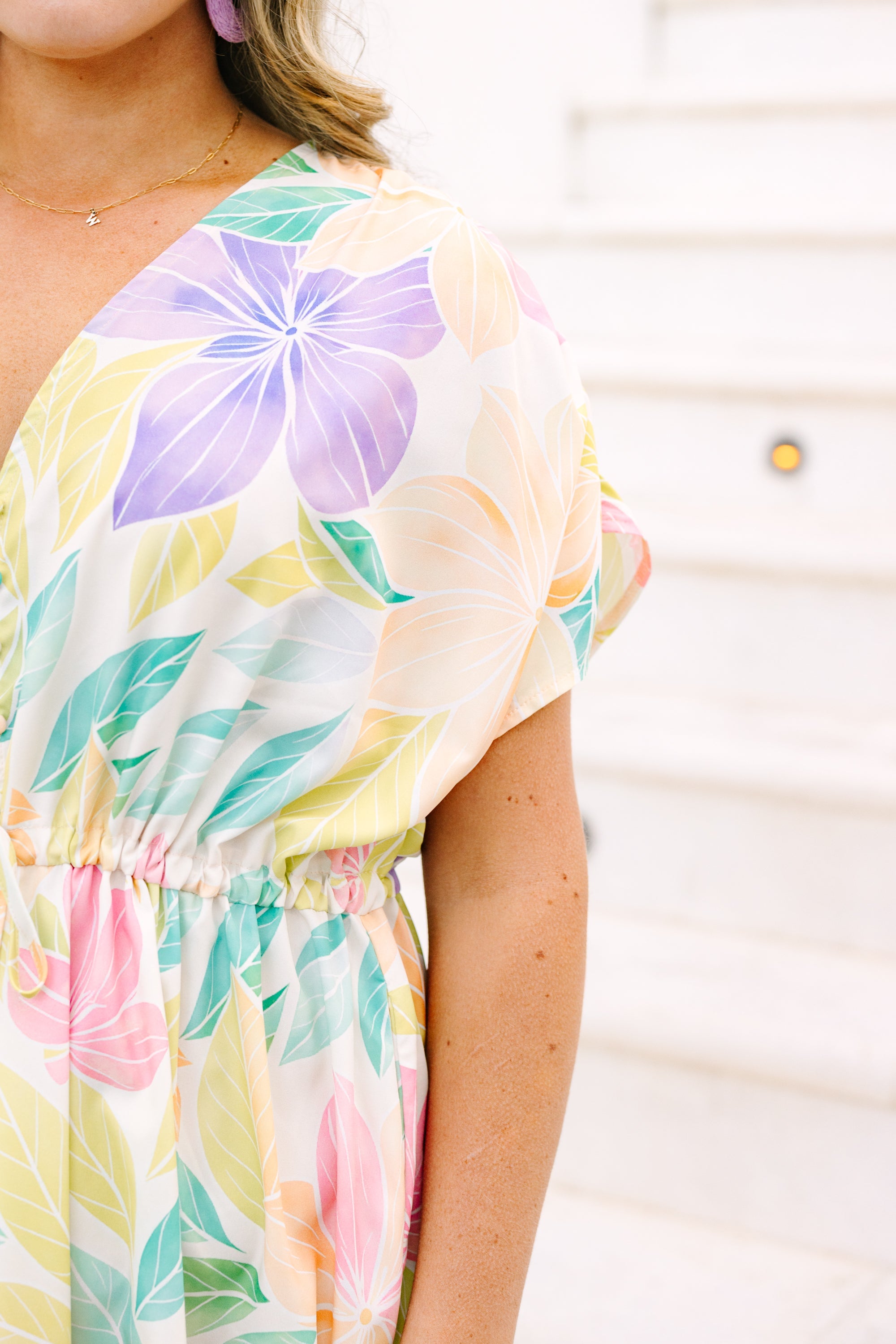 Orchid's Whisper Dress, Creamsicle
