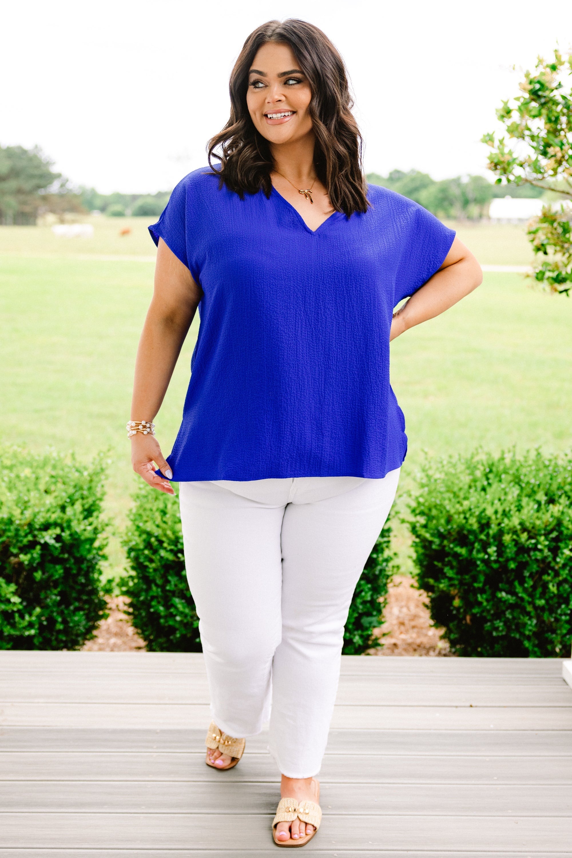 Our Oasis Top, Royal Blue