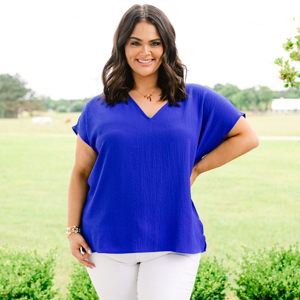 Our Oasis Top, Royal Blue