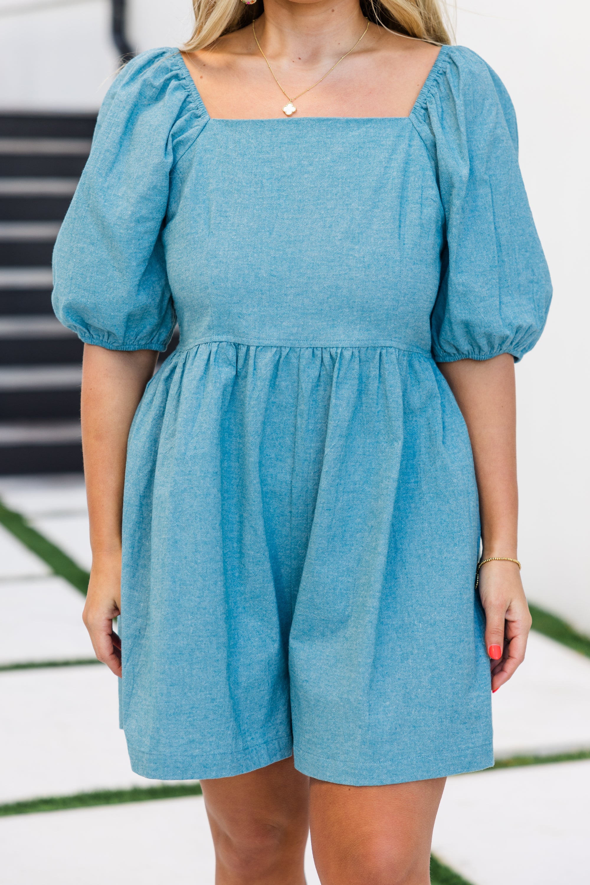 Our Place Romper, Blue