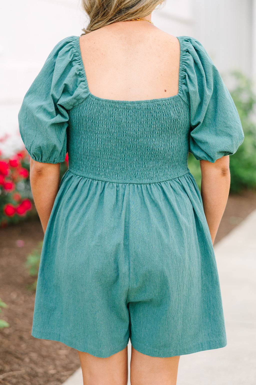 Our Place Romper, Green