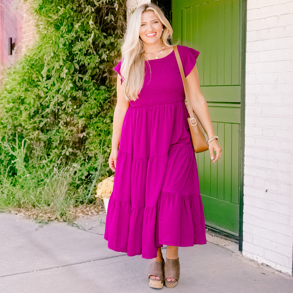 Our Sweet Memories Dress, Berry