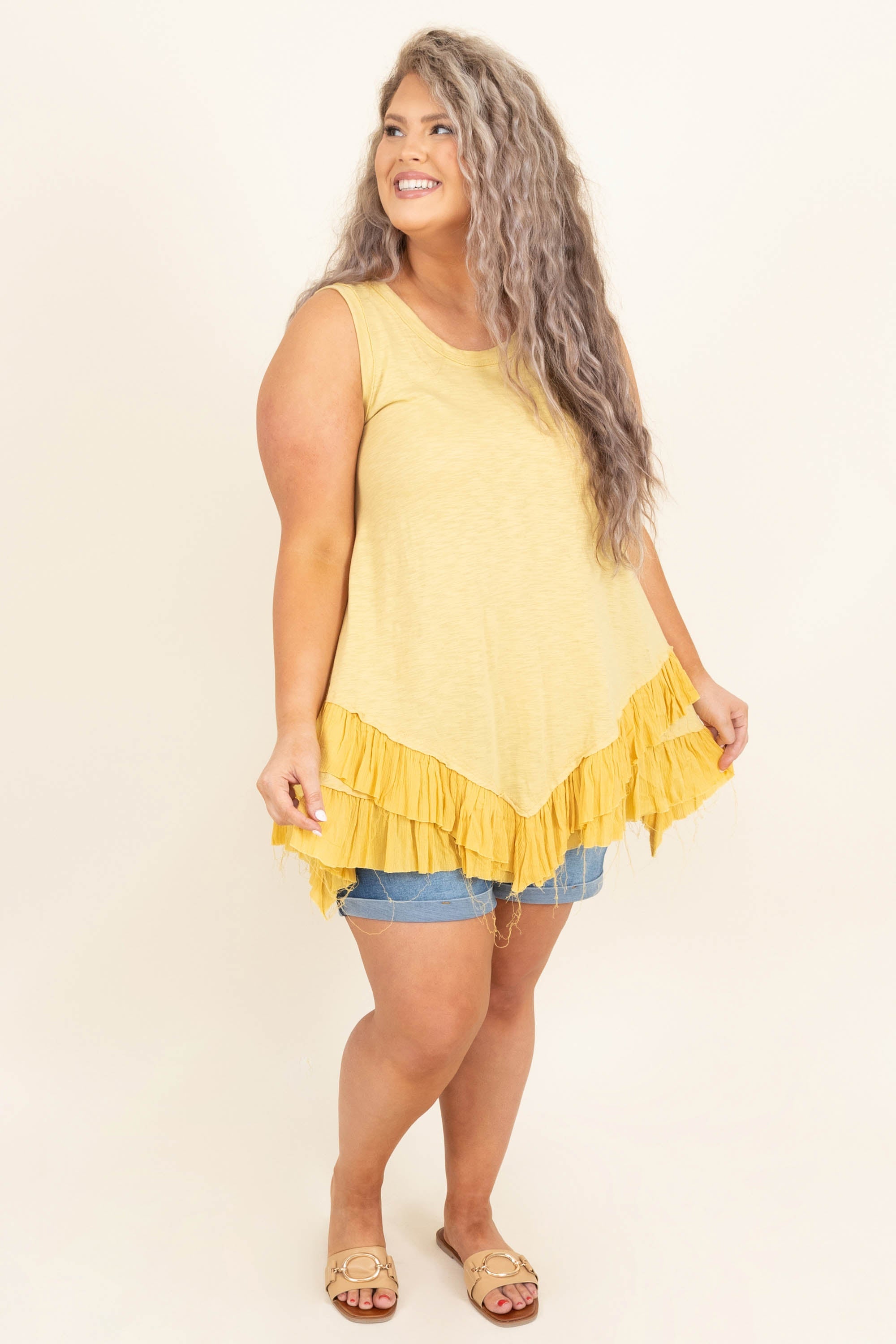 Out For A Walk Tunic, Butter Yellow