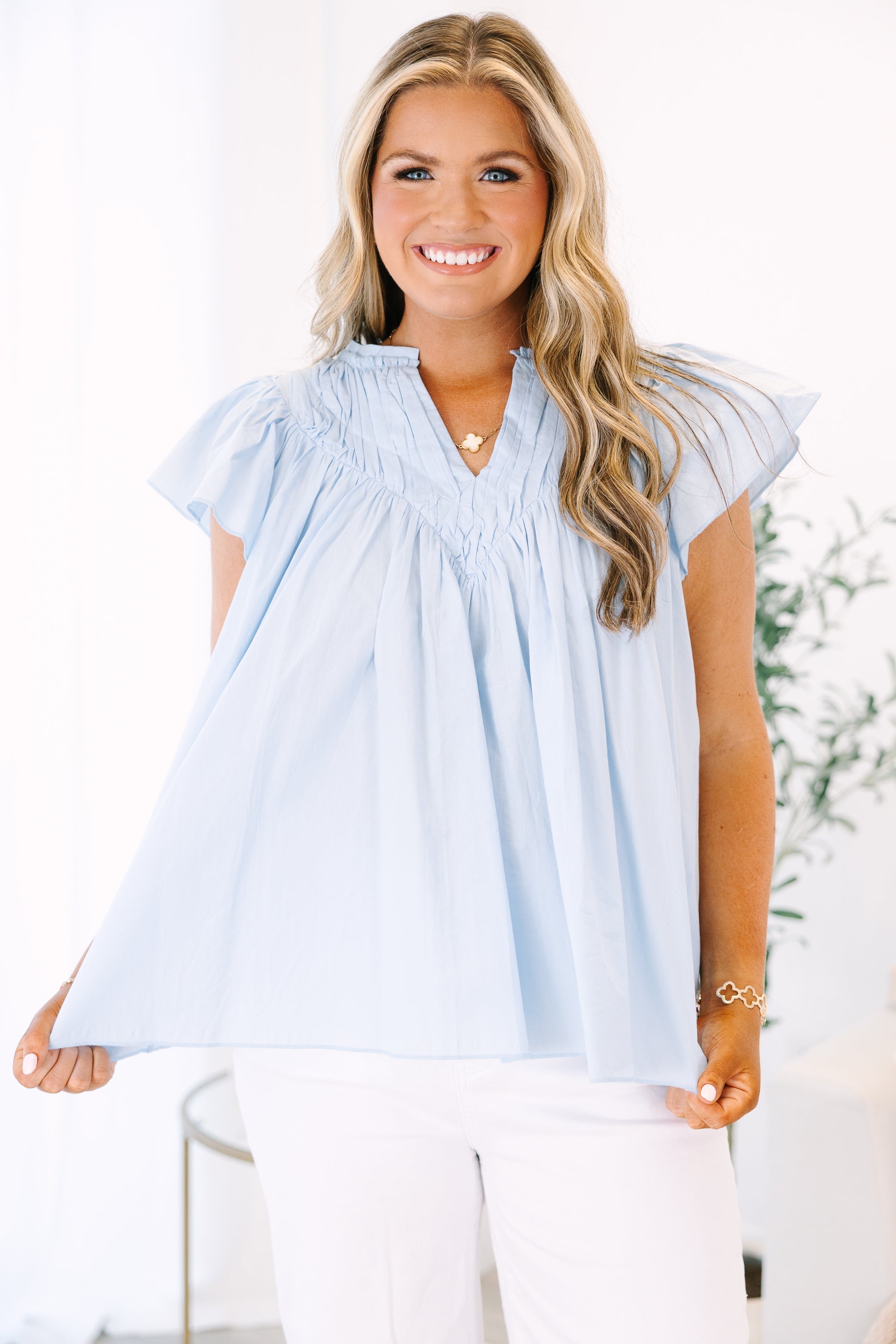 Out For Fun Top, Blue
