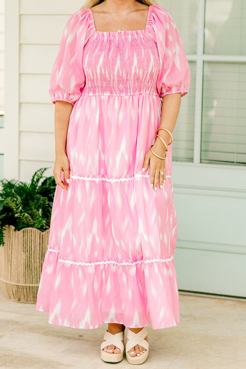 Out Of Touch Dress, Baby Pink