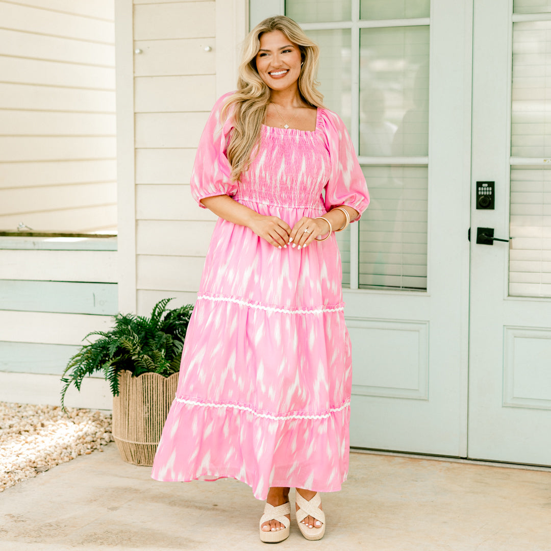 Out Of Touch Dress, Baby Pink