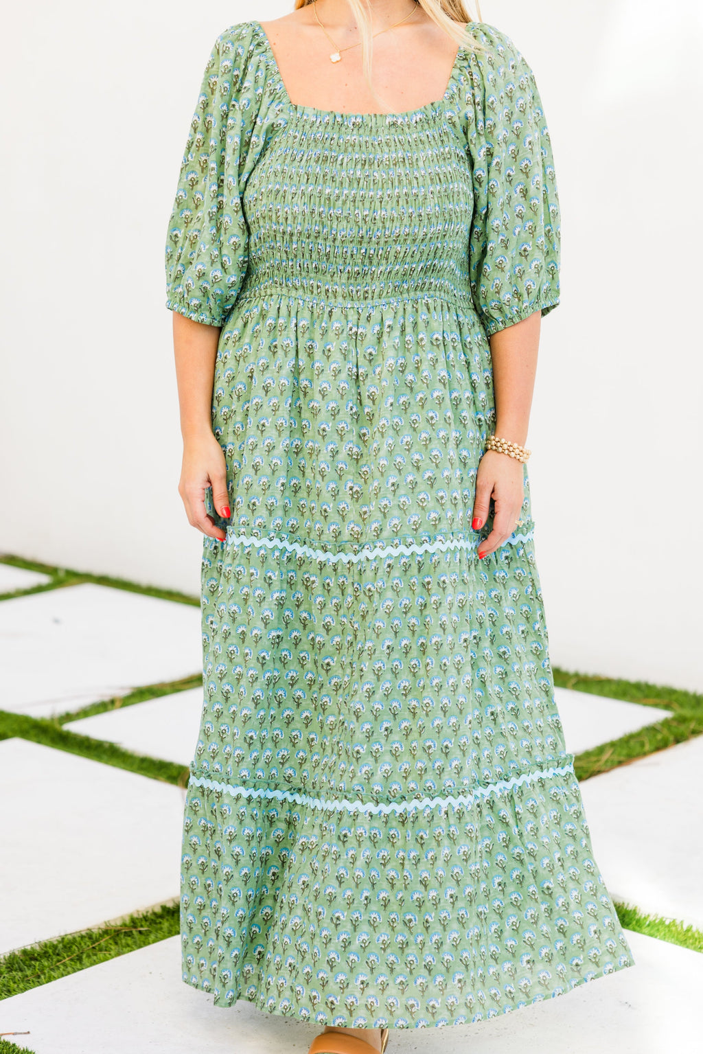 Out Of Touch Dress, Green