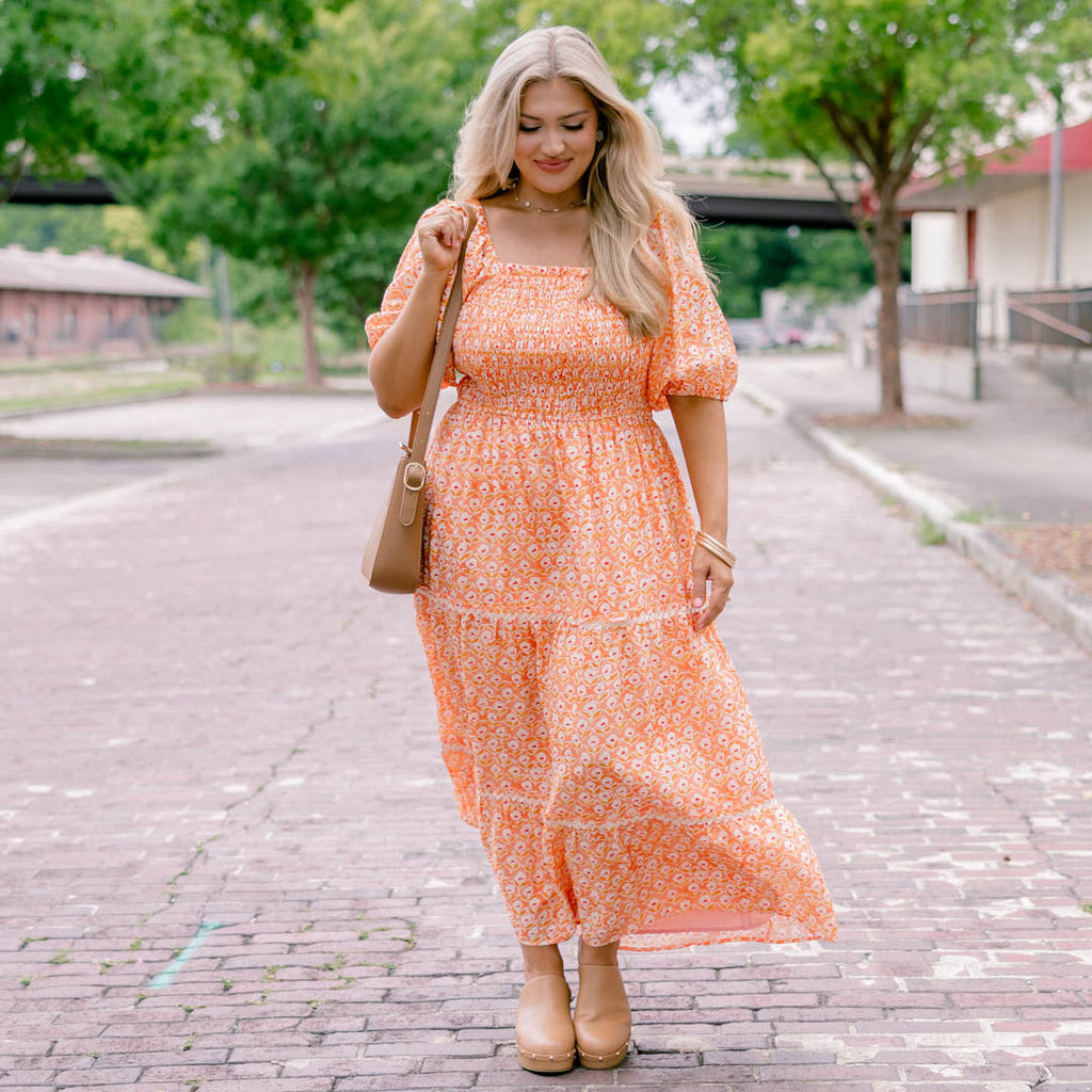 Out Of Touch Dress, Orange